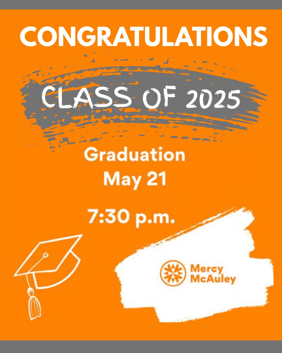 Sharonville - CONGRATULATIONS CLASS OF 2025 5/21/2025 7:30pm-9pm Mercy ...