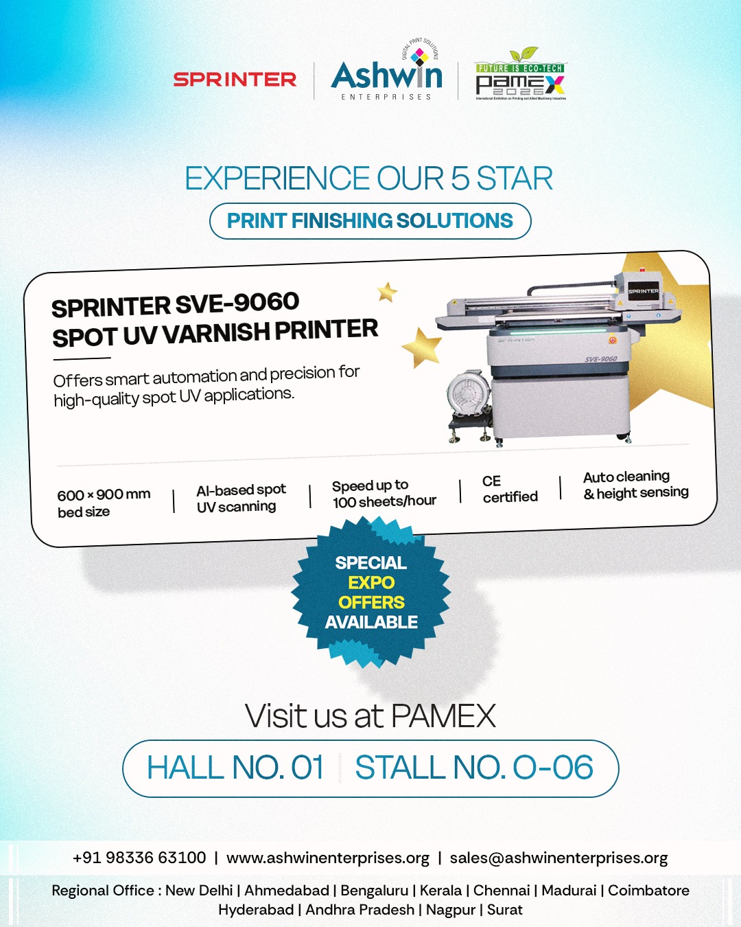 Ashwin - Debuting at PAMEX 2026 The all-new Sprinter SVE 9060 brings ...