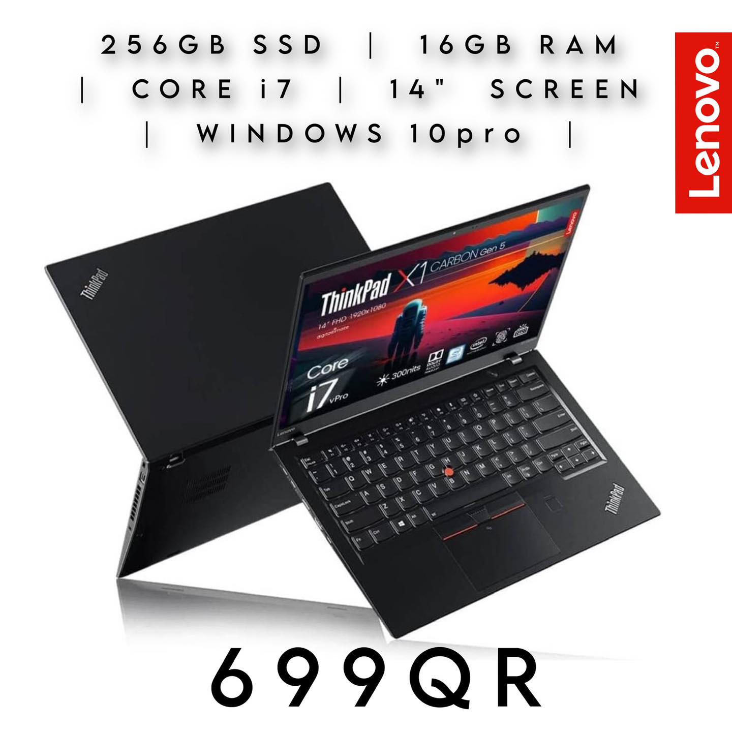 LENOVO X1 CARBON CORE i7 7TH GENERATION 16GB RAM DDR4 256 GB SSD 