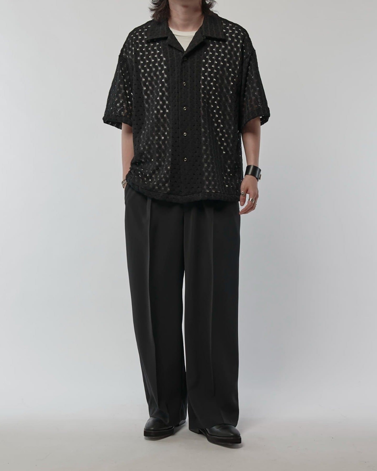 NEW ARRIVAL】 ⁡-LACE SHIRT COLLECTION- ⁡ 「ウェイブレース 