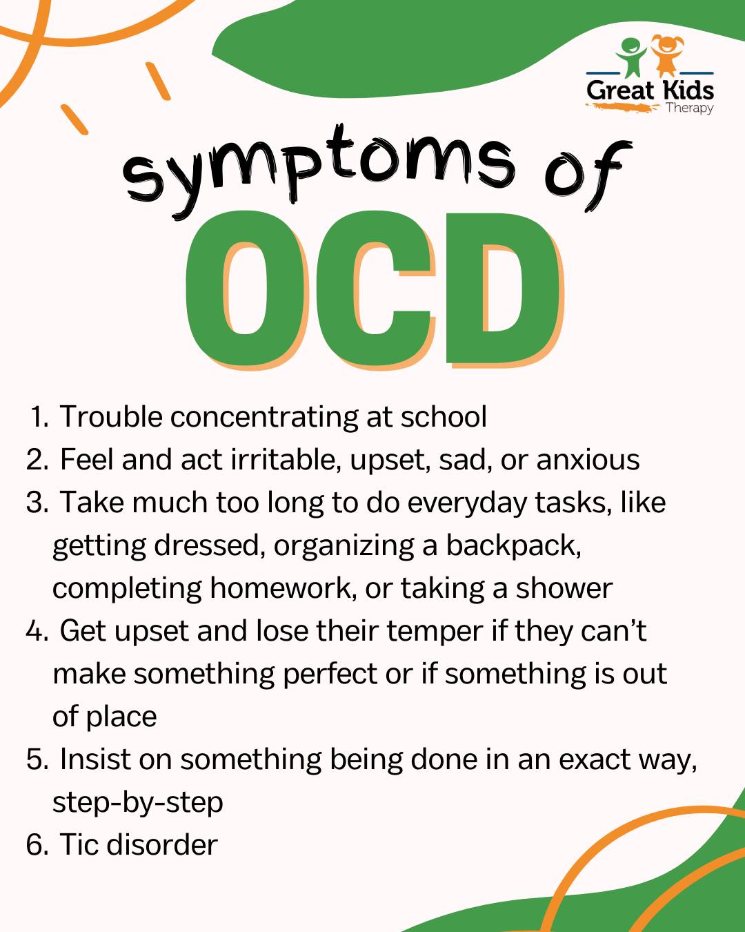 It’s Obsessive–compulsive disorder... - Great Kids Therapy | Facebook