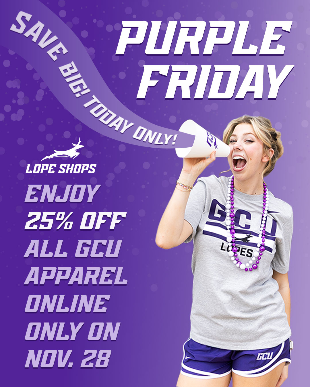 GCU Lope Shops - It's Purple Friday at the Lope Shop!... | Facebook