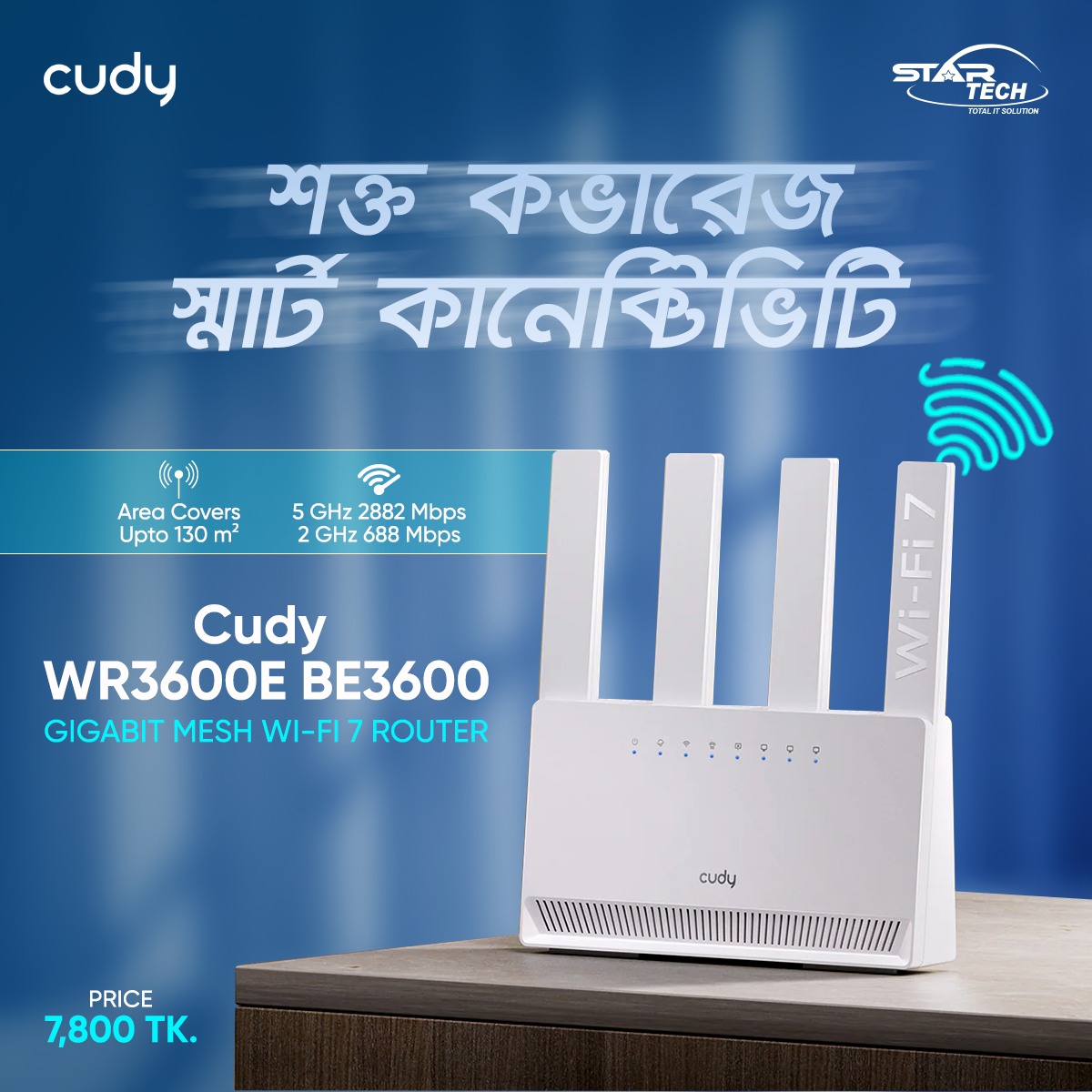 Star - Cudy WR3600E BE3600 Gigabit Mesh Wi-Fi 7 Router Step into the ...