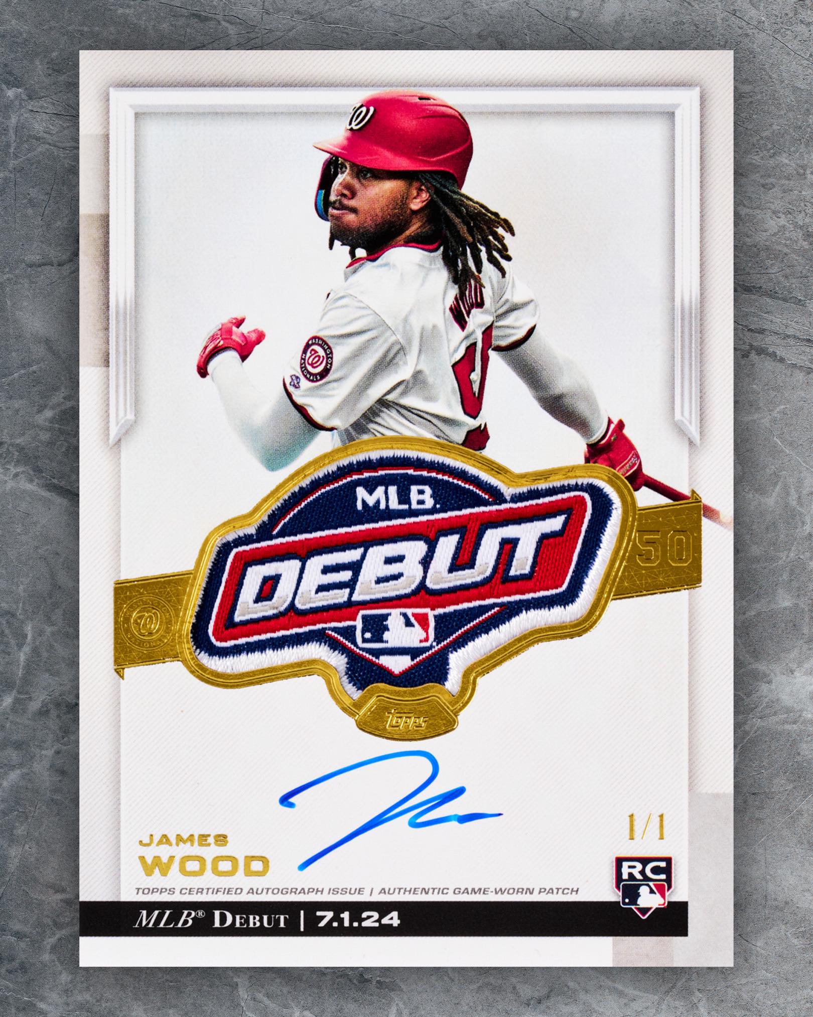 One of the most anticipated Rookie Debut Patch Autographs of the 