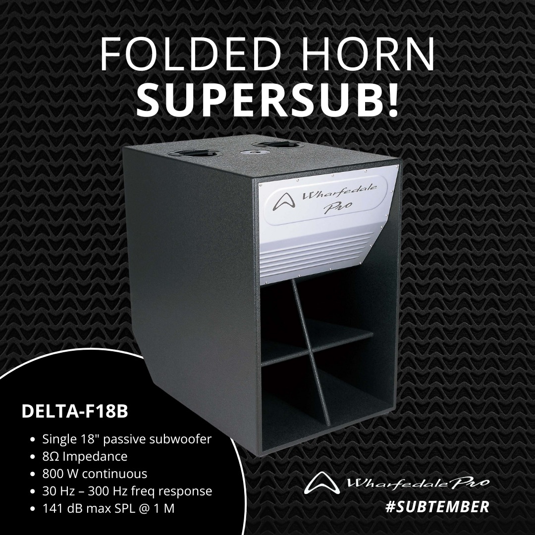 FOLDED HORN SUPERSUB! DELTA-F18B Our passive, single 18″ folded