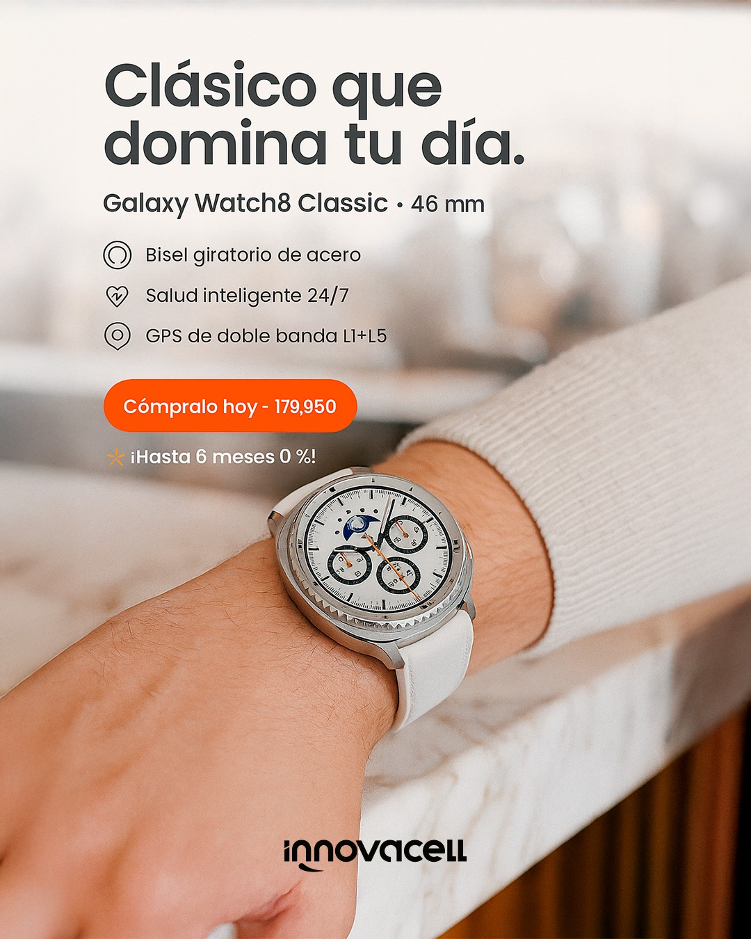 Innovacell - ⌚ Clásico que domina tu día con el elegante Galaxy Watch8 ...