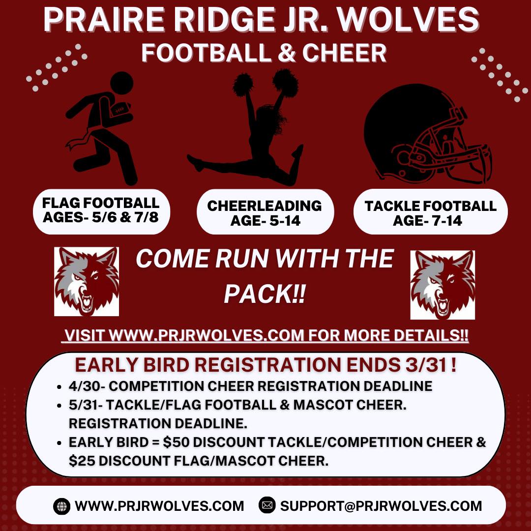 Jr Wolves Football & Cheerleading