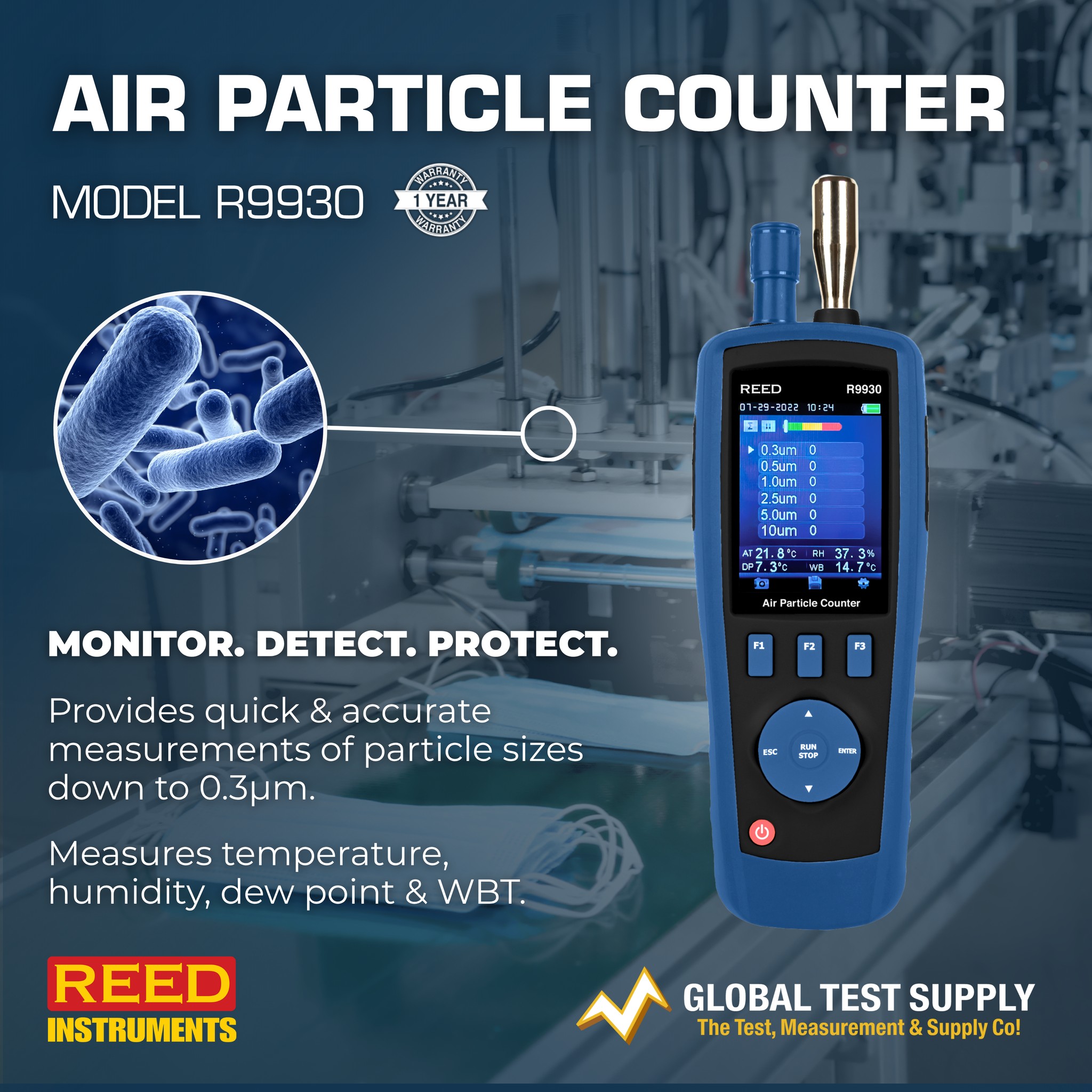 The REED R9930 Air Particle Counter... - Global Test Supply | Facebook