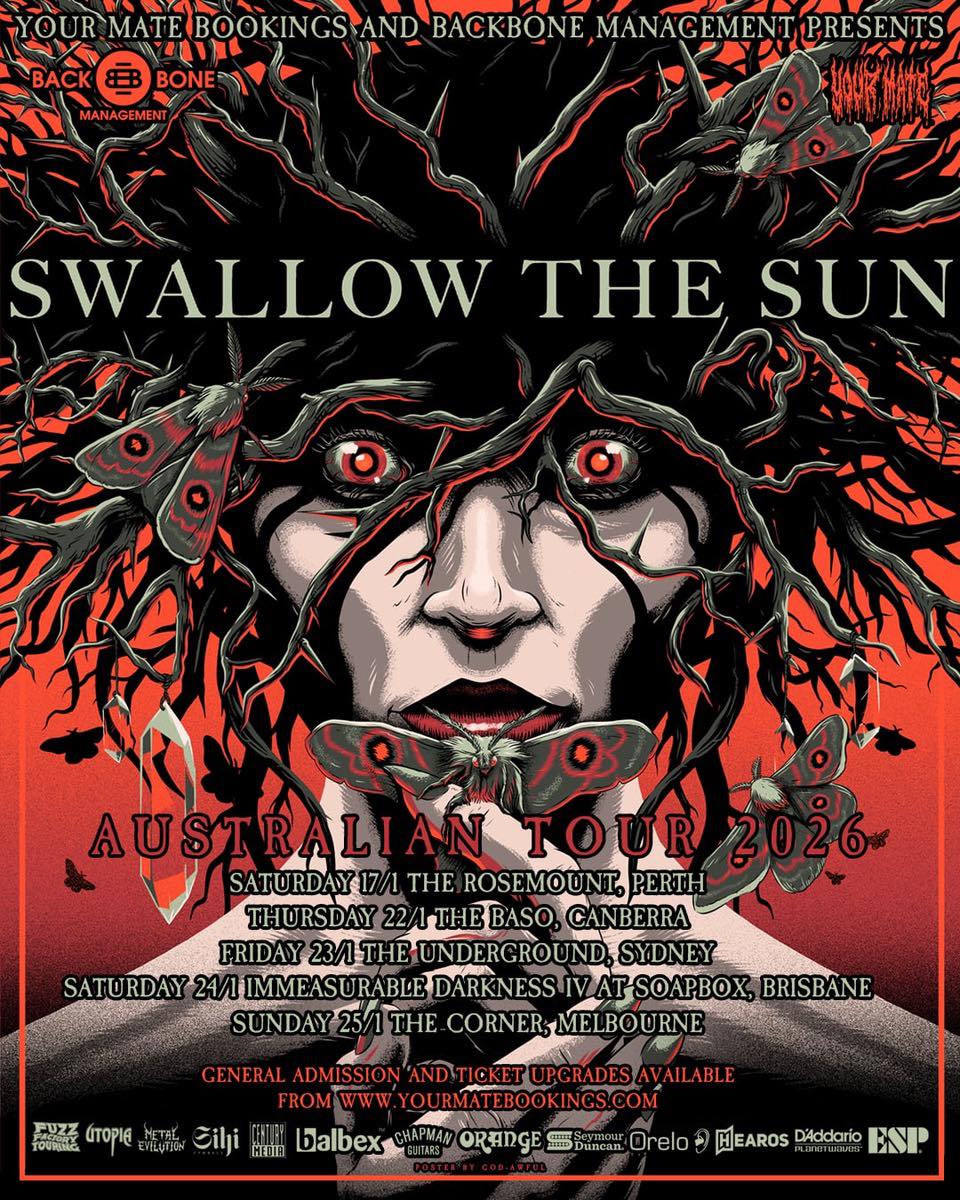 SELLING FAST - SWALLOW THE SUN 🦋 Finnish death-doom icons Swallow