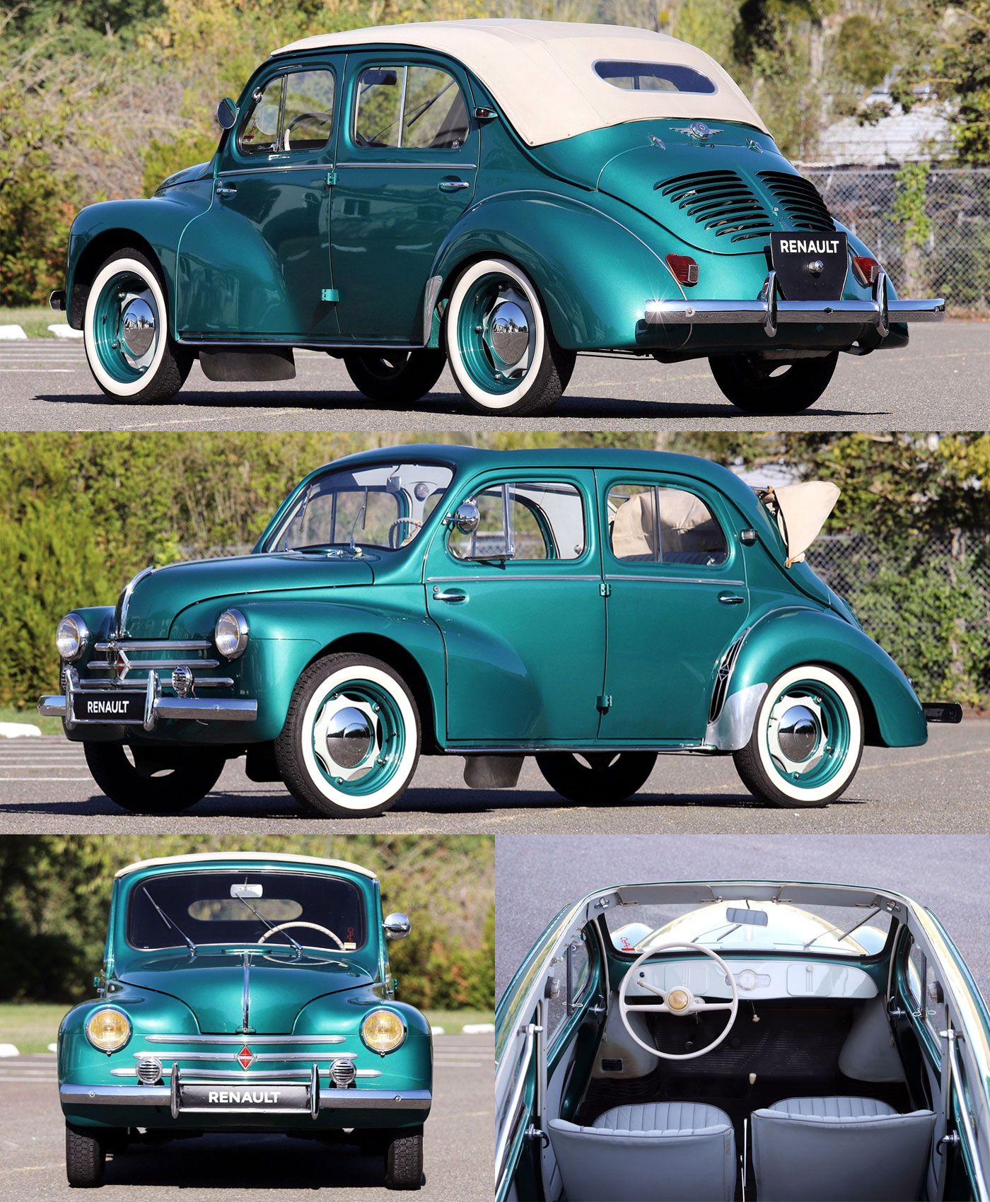 Amazing - 1955 Renault 4CV Découvrable France's diminutive convertible ...