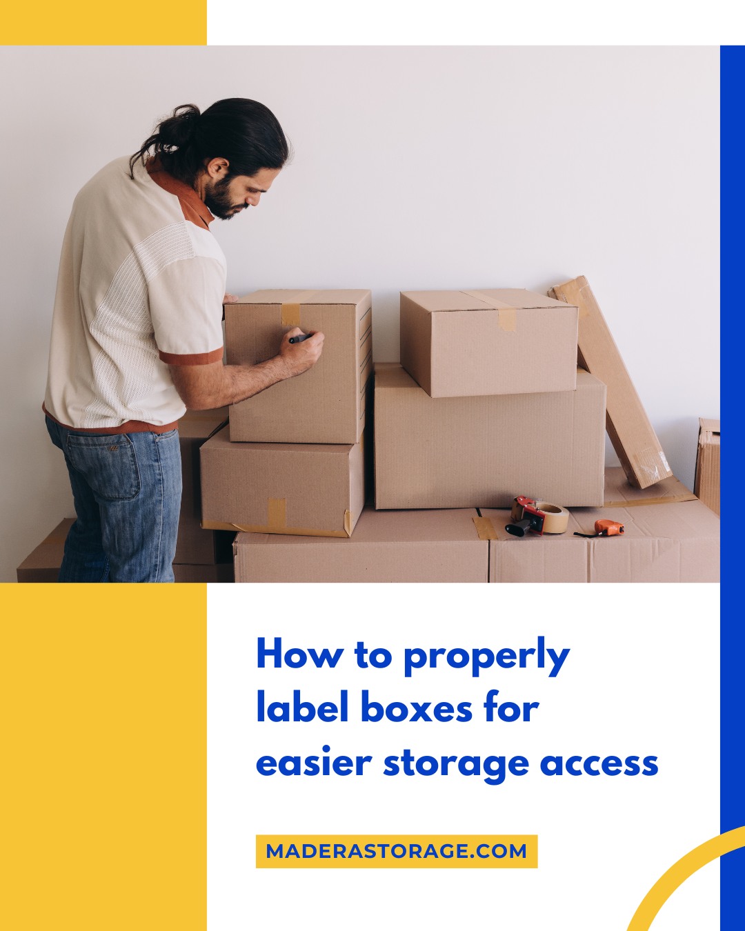 📝 Properly labeling your boxes makes... - Madera Self Storage | Facebook