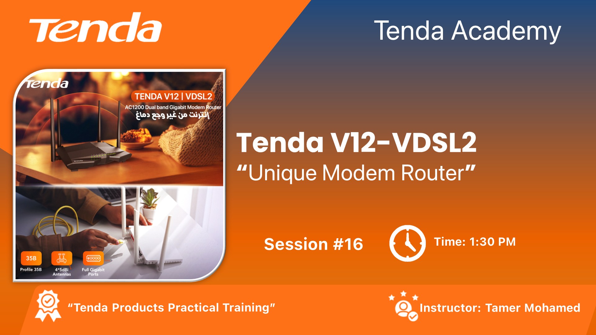 Tenda V12 VDSL2 - 
