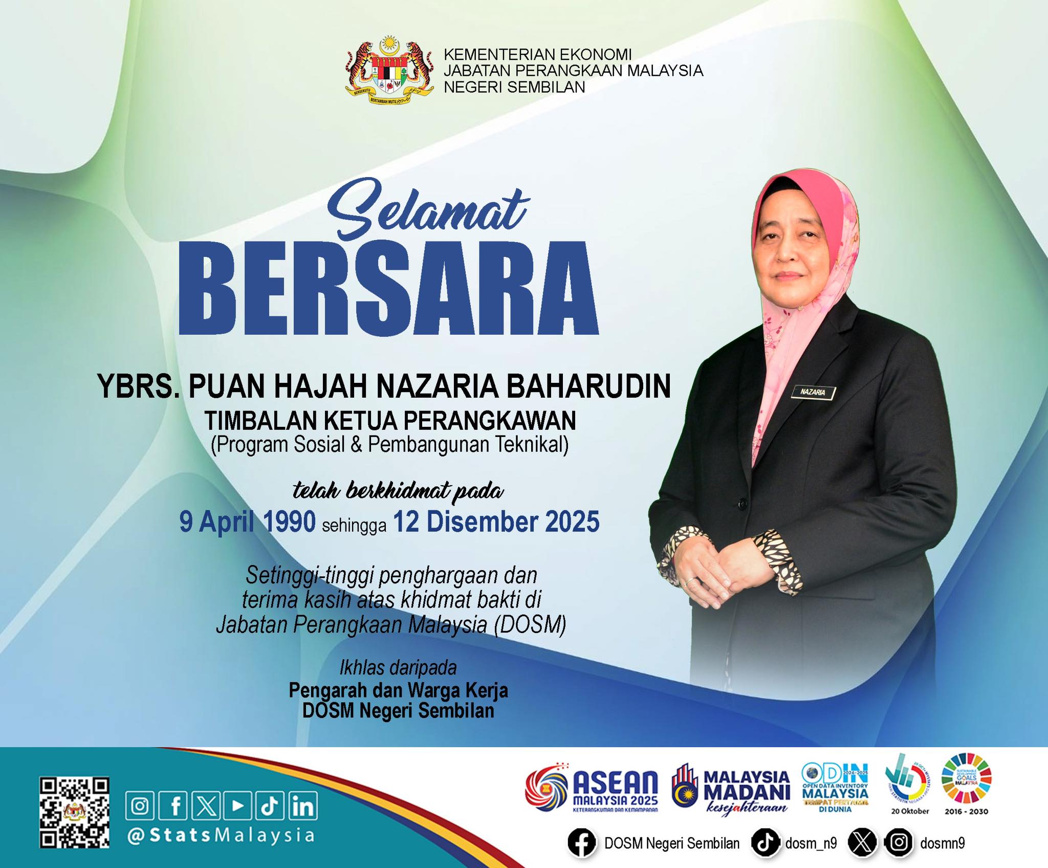 Setinggi-tinggi penghargaan dan... - DOSM Negeri Sembilan | Facebook