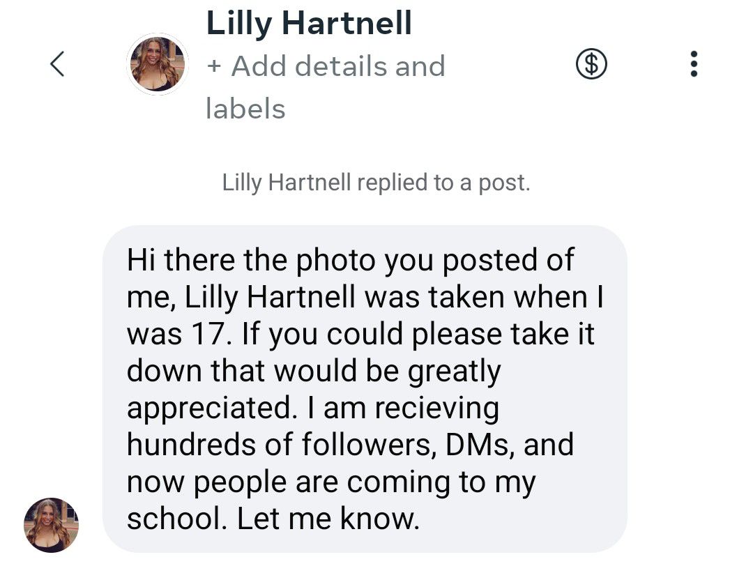 Female Hockey Star Lilly Hartnell’s... - Fake SportsCenter | Facebook