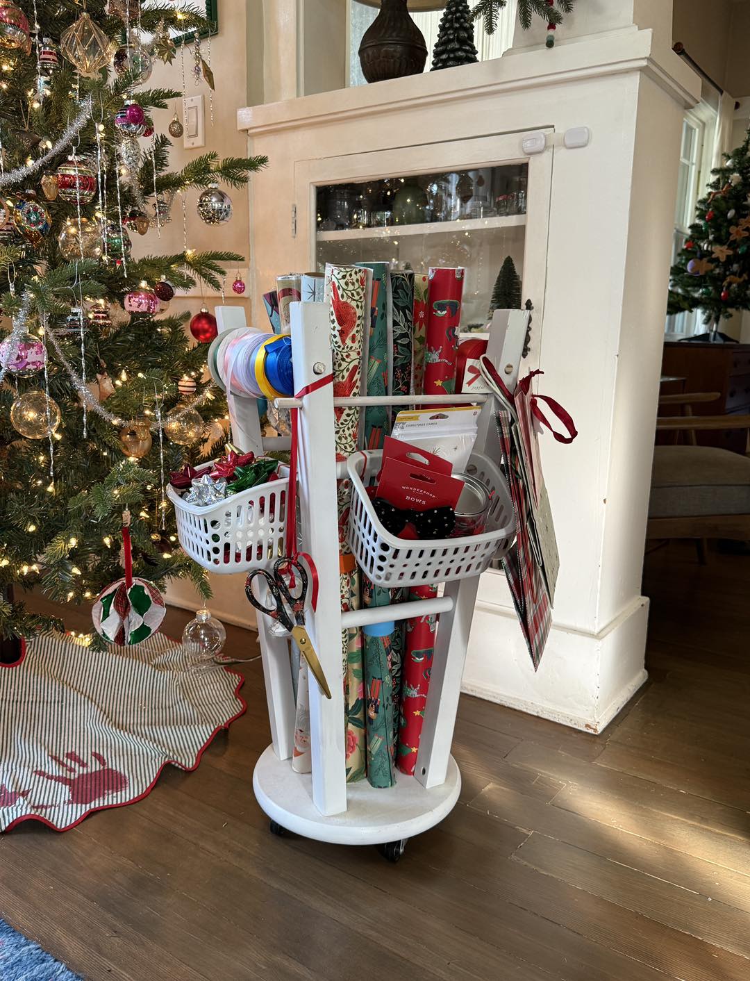 Home - Stool gift wrapping station! 🎁 My husband made this for me last ...