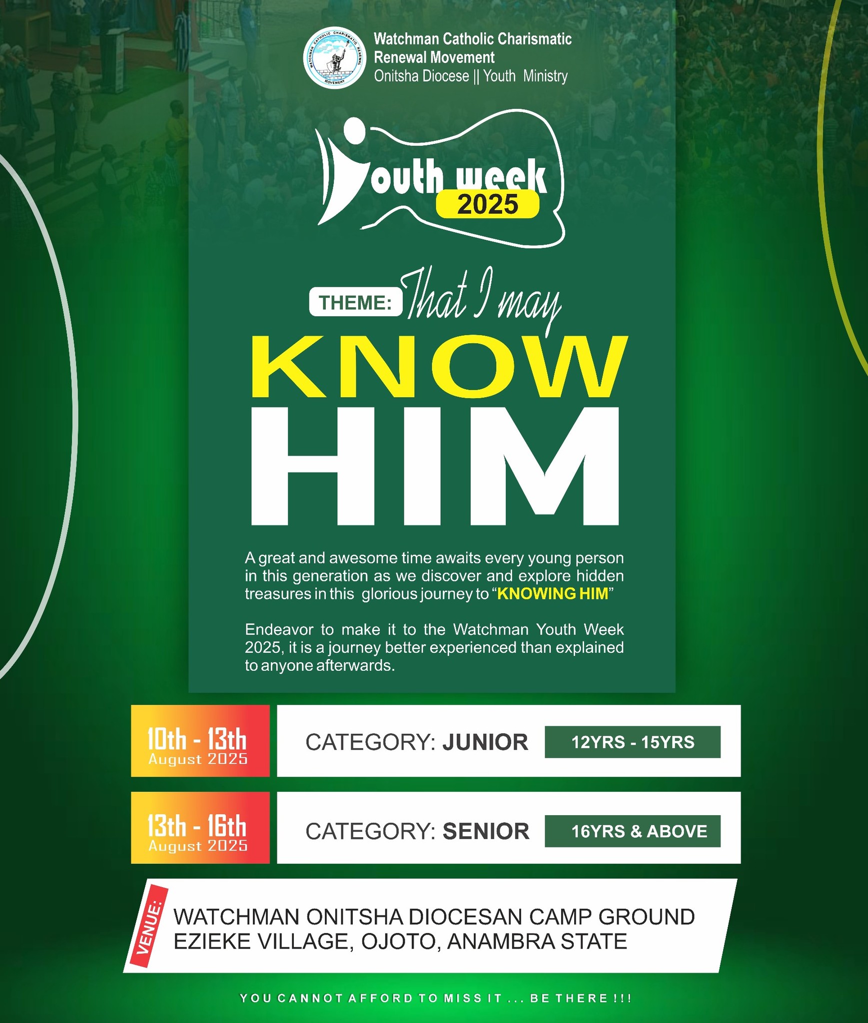 Watchman Catholic Charismatic Renewal Movement, Onitsha Diocese