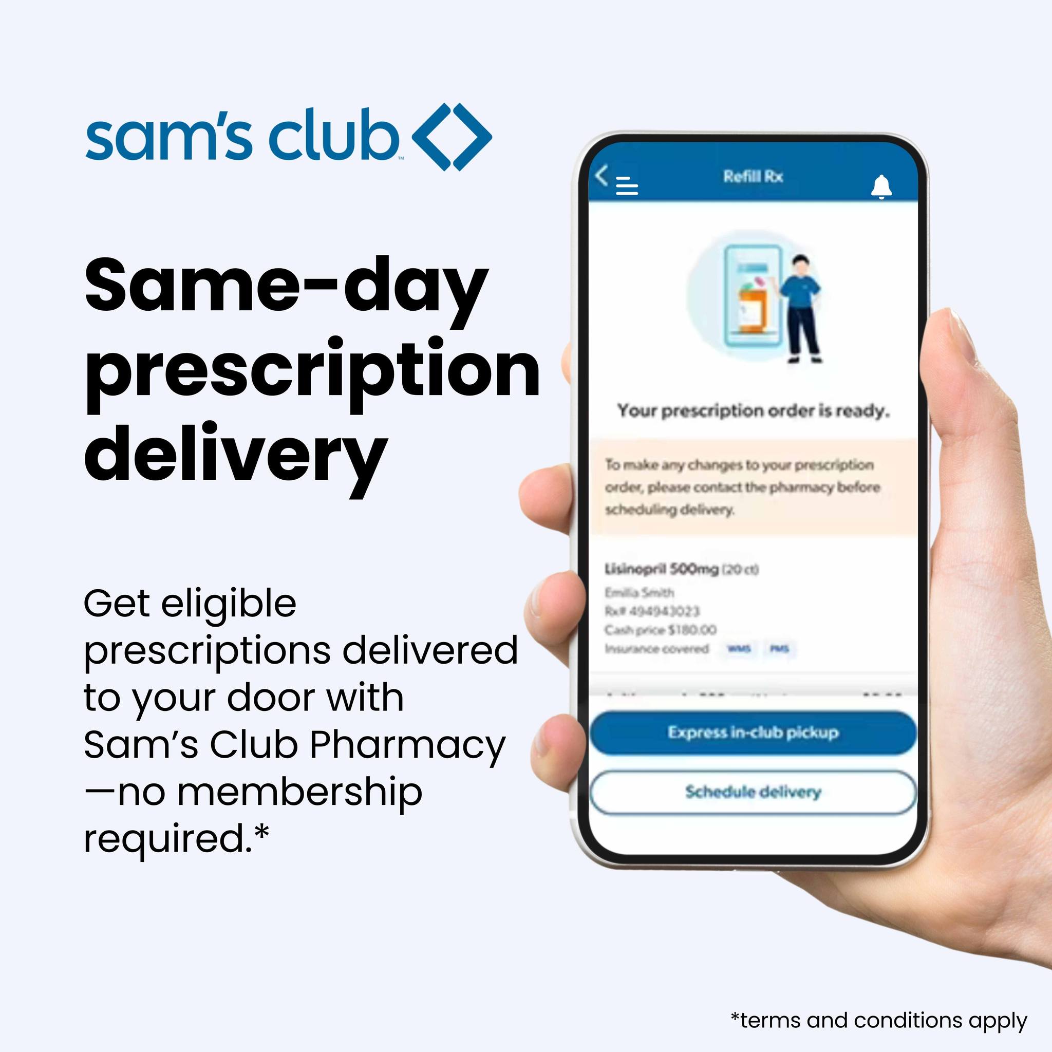 Sam's Club - 💊 Need your meds fast? With same-day delivery... | Facebook