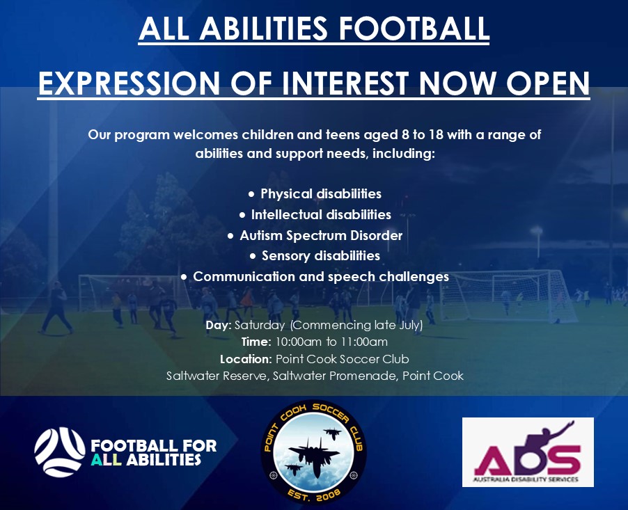 Point - ⚽ All Abilities Football – Expression of Interest NOW OPEN ...