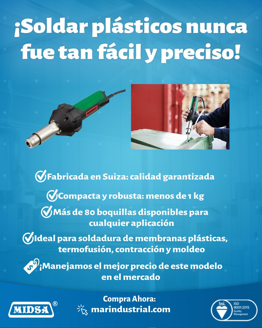 MIDSA - ¿Buscas una herramienta profesional para soldadura de plásticos ...