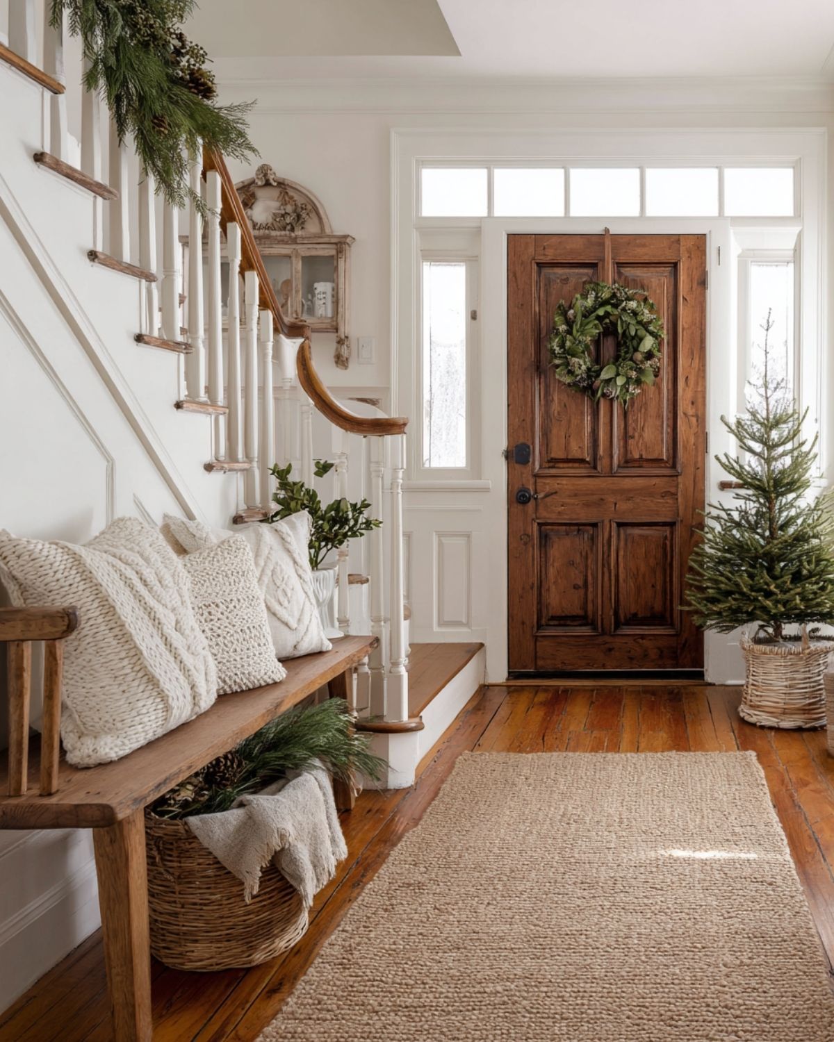 Vintage - This entryway is crying out for simple holiday decor | Facebook