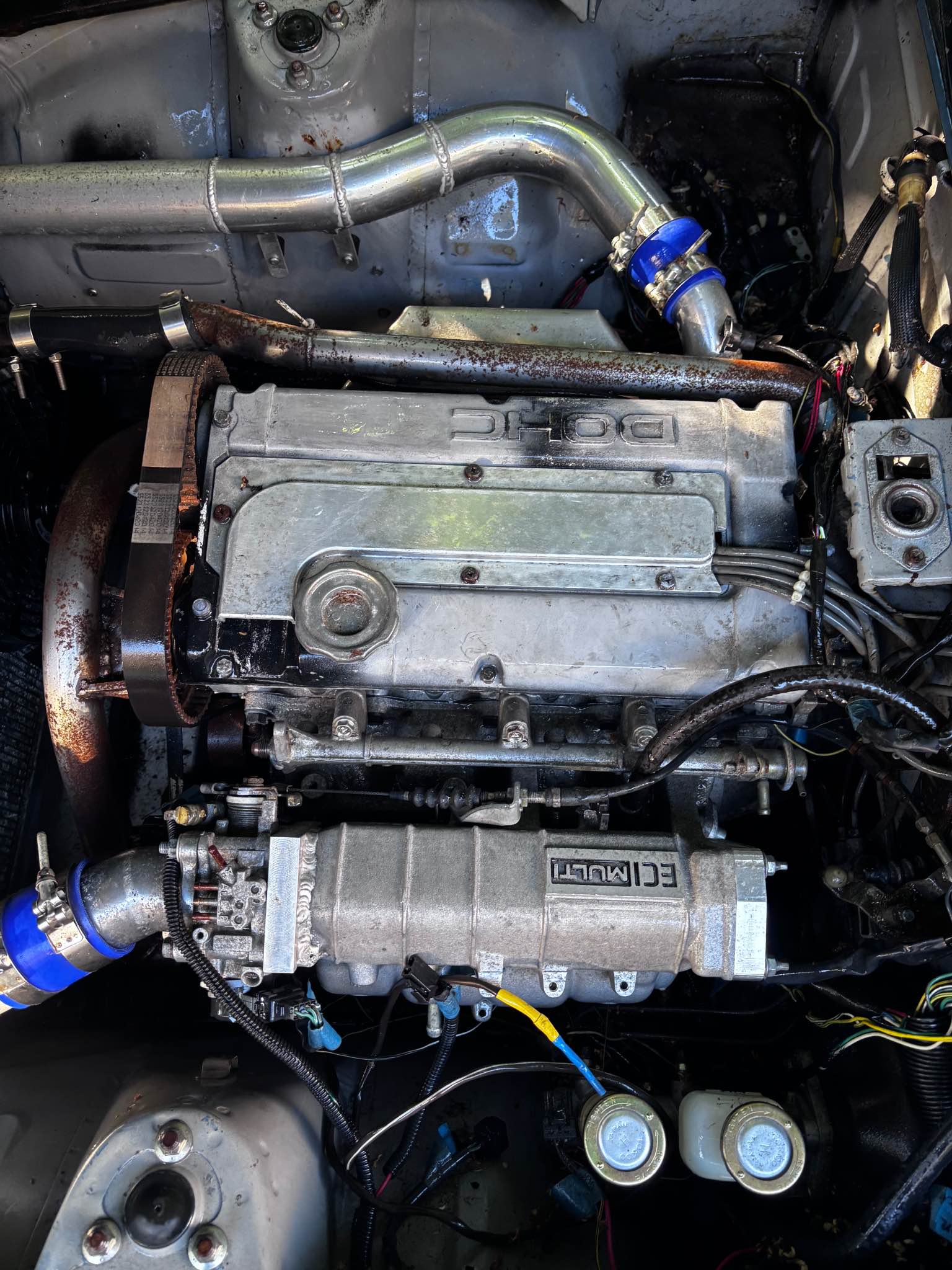 Rare 4G63 custom RWD motor and is300 transmission swap kit for 240z ...