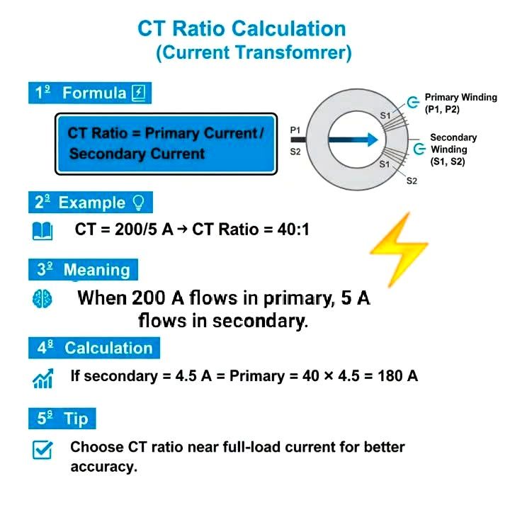 Solve - Current Transformer (CT) Ratio Calculation ⚡👇 #electrical # ...
