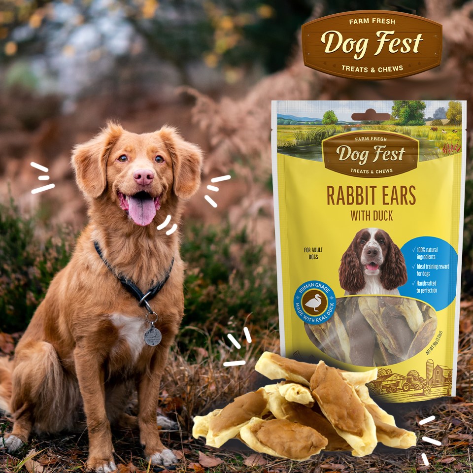 Dogfest Malaysia - Rabbit ears with duck for adult dogs 90 g!😍 Tender ...