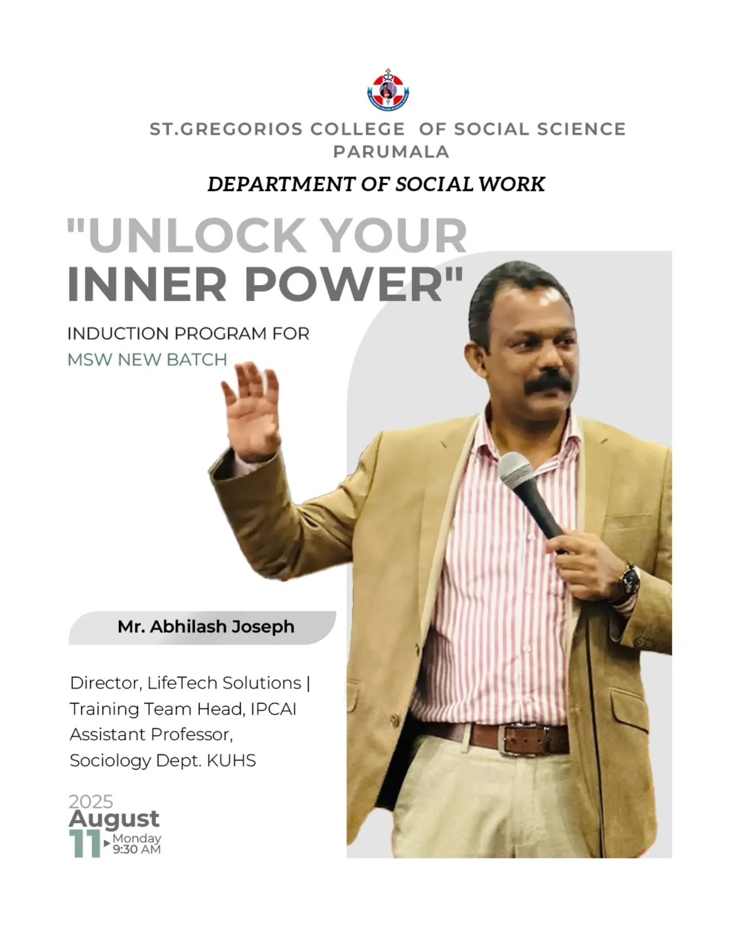 🌟 Unlock Your Inner Power! 🌟 We’re thrilled to welcome Mr. Abhilash ...