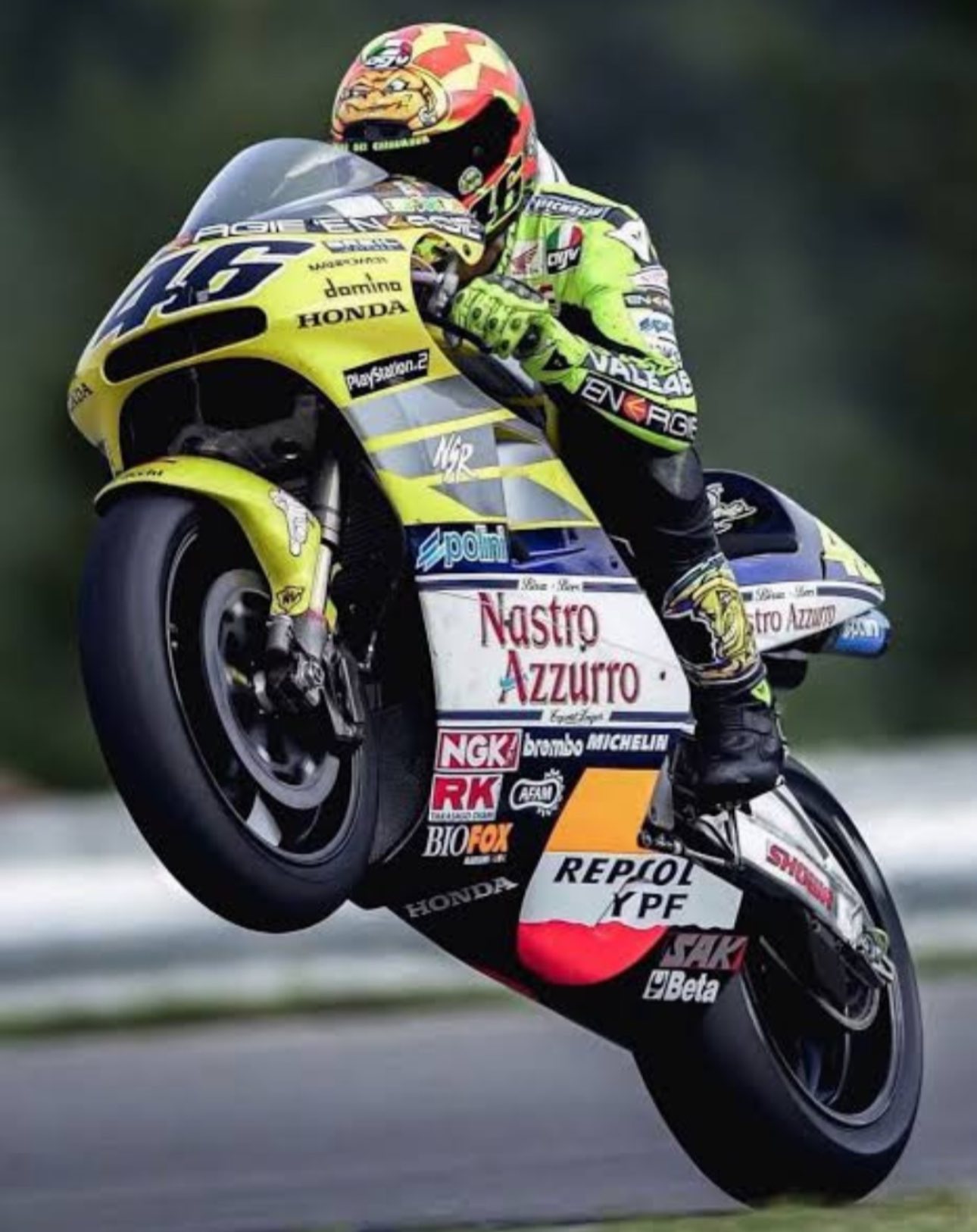 The Bikers - Happy Wheelie Wednesday. Valentino Rossi wheeling his