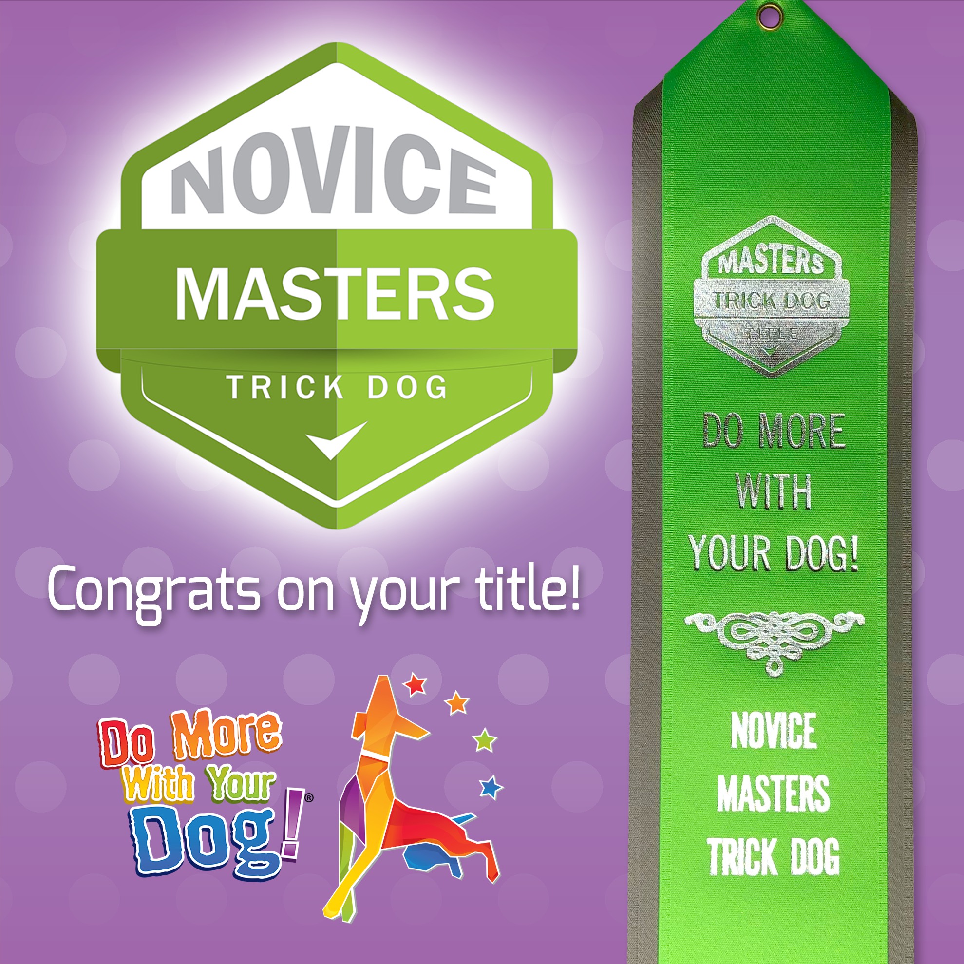 🏅Congratulations Allison... - Do More With Your Dog! | Facebook