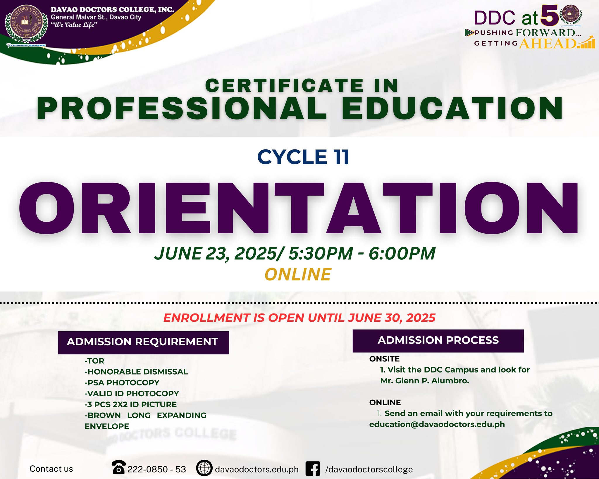 DDC Education Program | Davao City