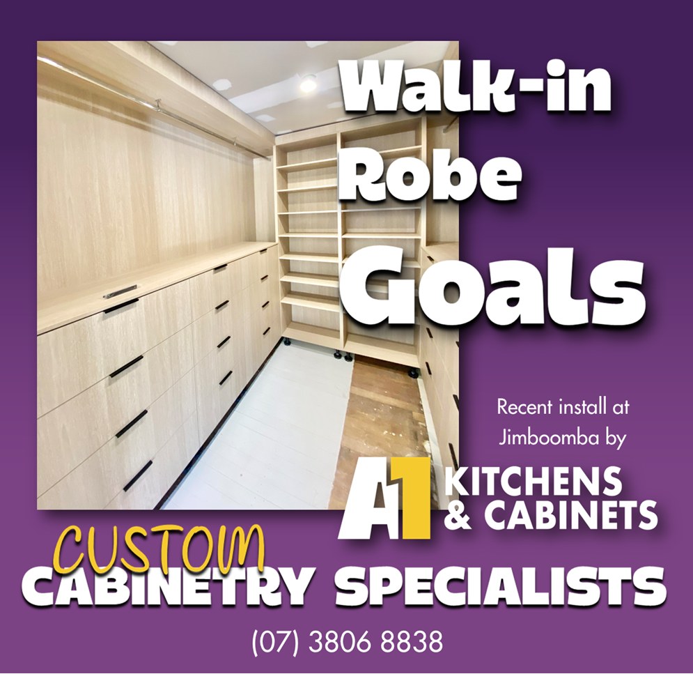 A1 - Walk-in robe goals 🙌 We paired Polytec’s Coastal Oak Woodmatt ...