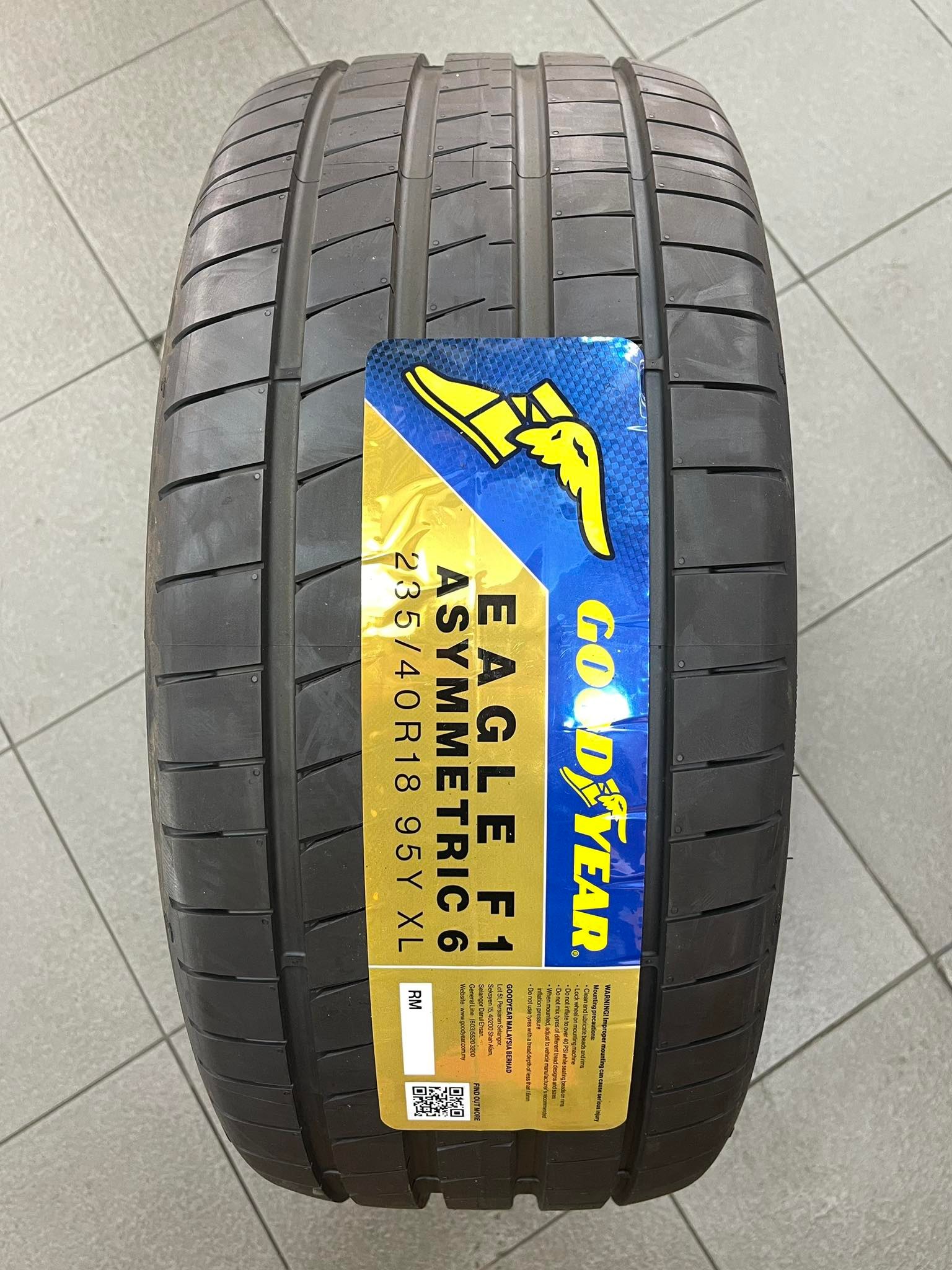 235/40/18 GOODYEAR EAGLE F1 ASYMMETRIC 6 YEAR 2024 . . PM FOR 