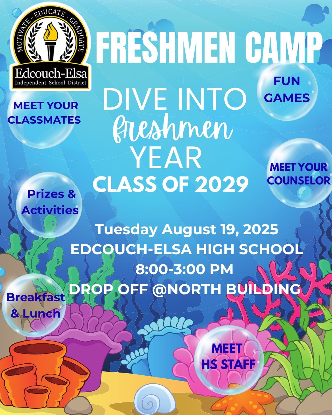 Edcouch-Elsa - 📣 Attention Incoming Freshmen – Class of 2029! 🎓 Get ...