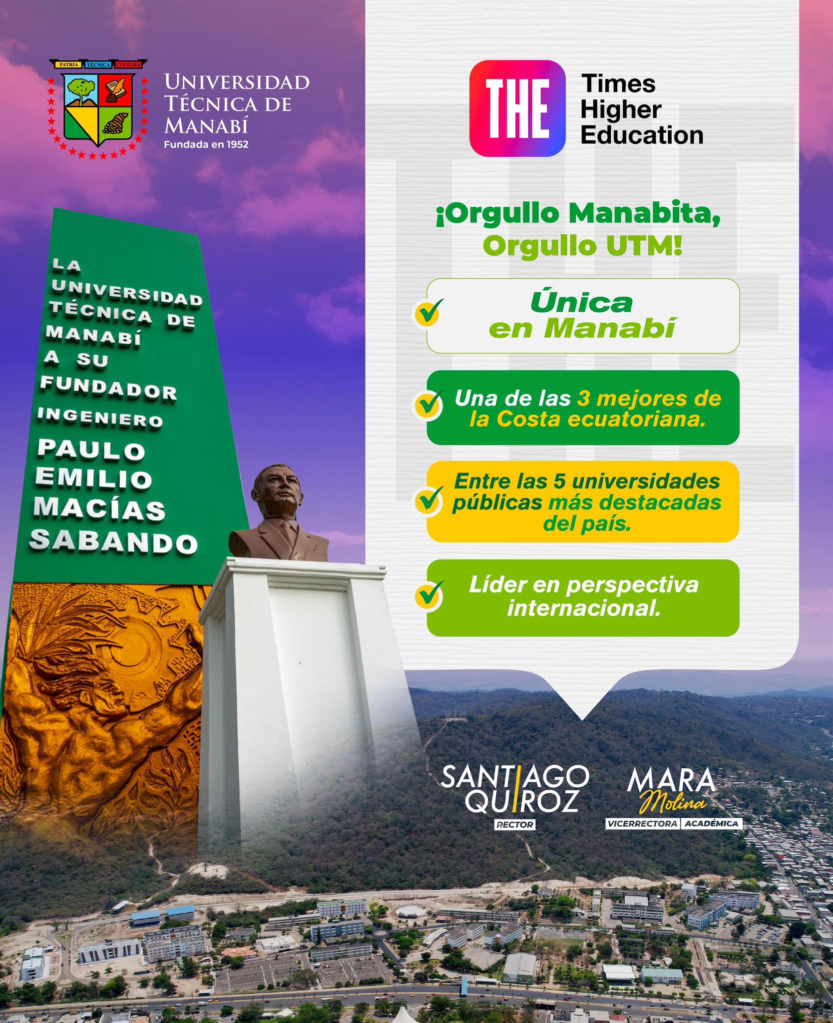 Universidad - 📚 ¡Orgullo Manabita, Orgullo UTM! La excelencia académica ...