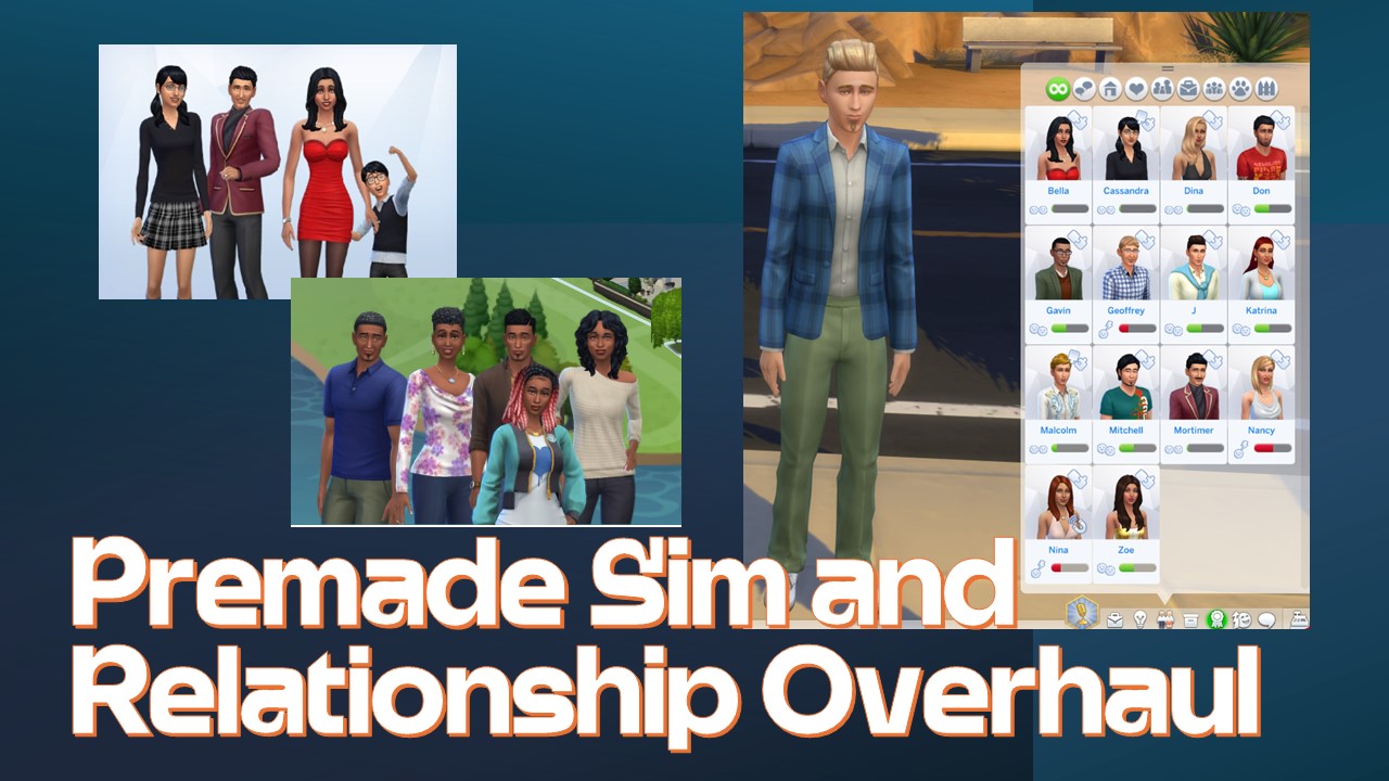 SimsColony - Premade Sim and Relationship Overhaul by onemorekayaker