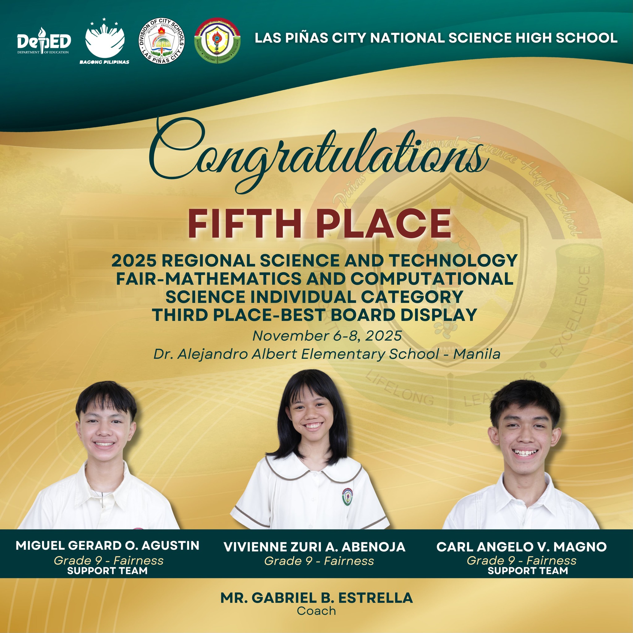 Las Piñas City National Science High School - 320304 LPC - Las Piñas ...