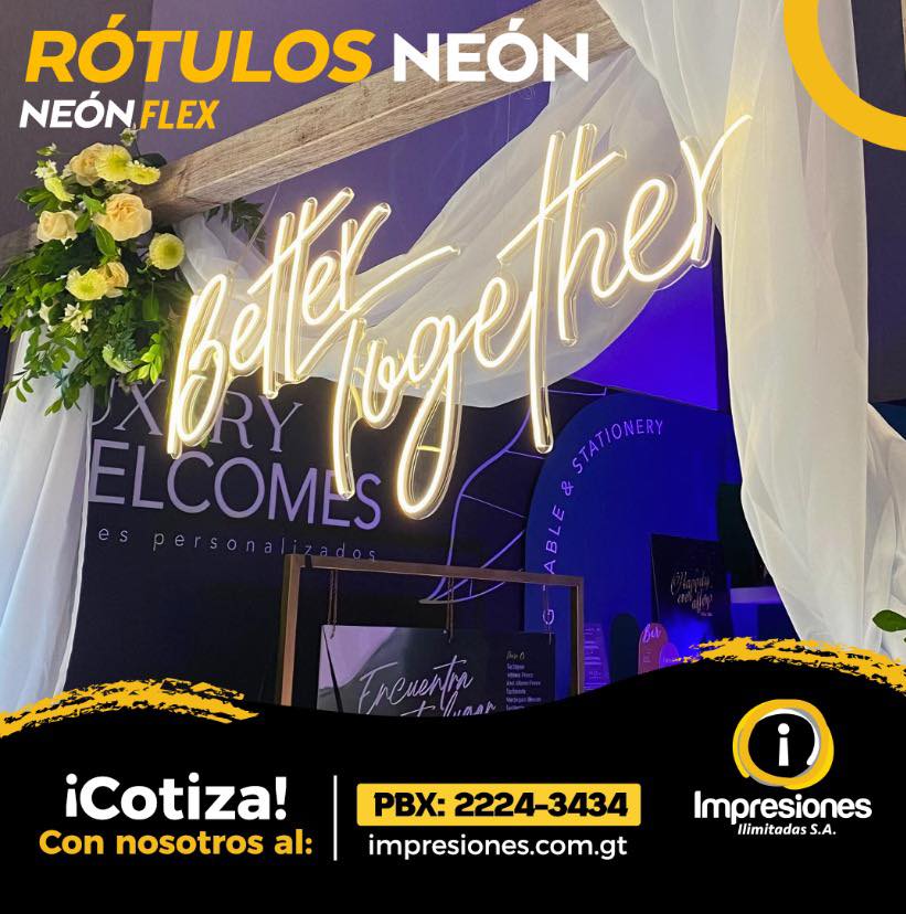 Impresiones - 💡 Rótulos Neón LED: tu mensaje con luz propia Dale vida a ...