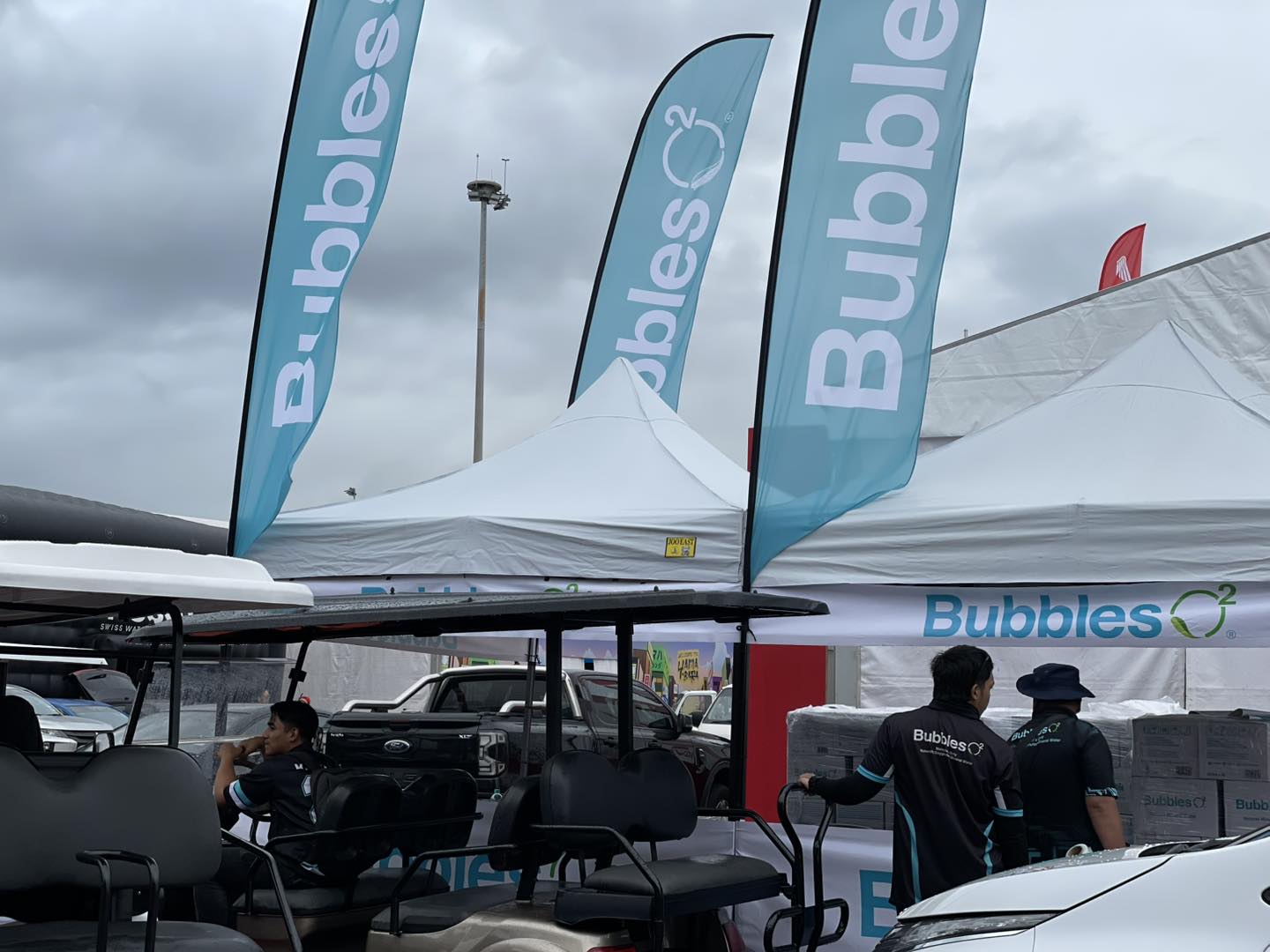 Bubbles O2 HQ - 💙 Booth setup day before PETRONAS Grand... | Facebook