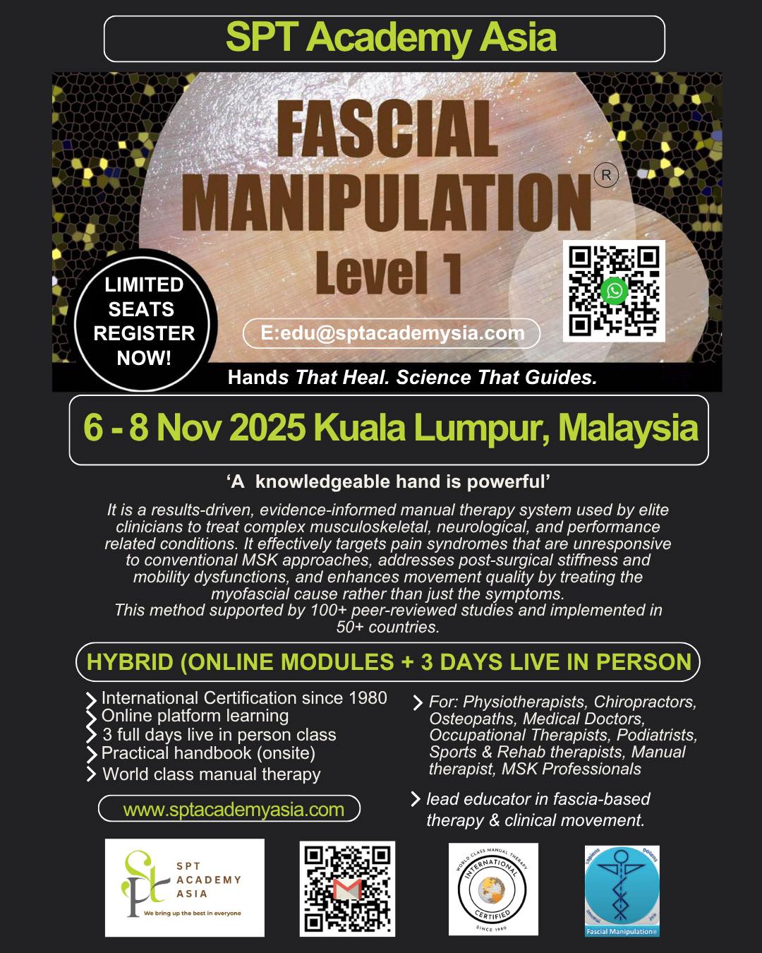 The Fascial Manipulation® Level 4 Course is designed for