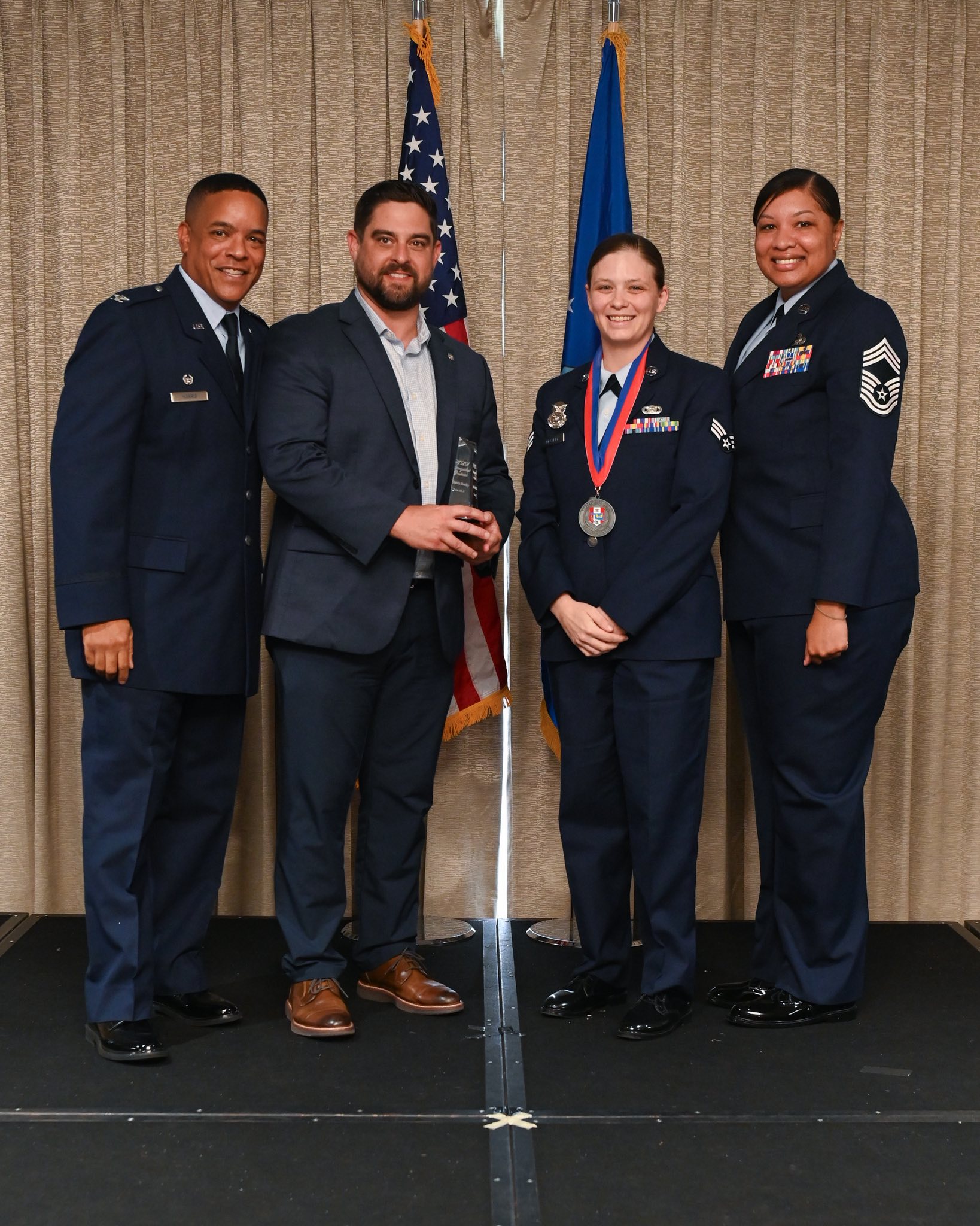 Tinker Air Force Base - The Tinker Honor Guard, from left, Amn. First ...