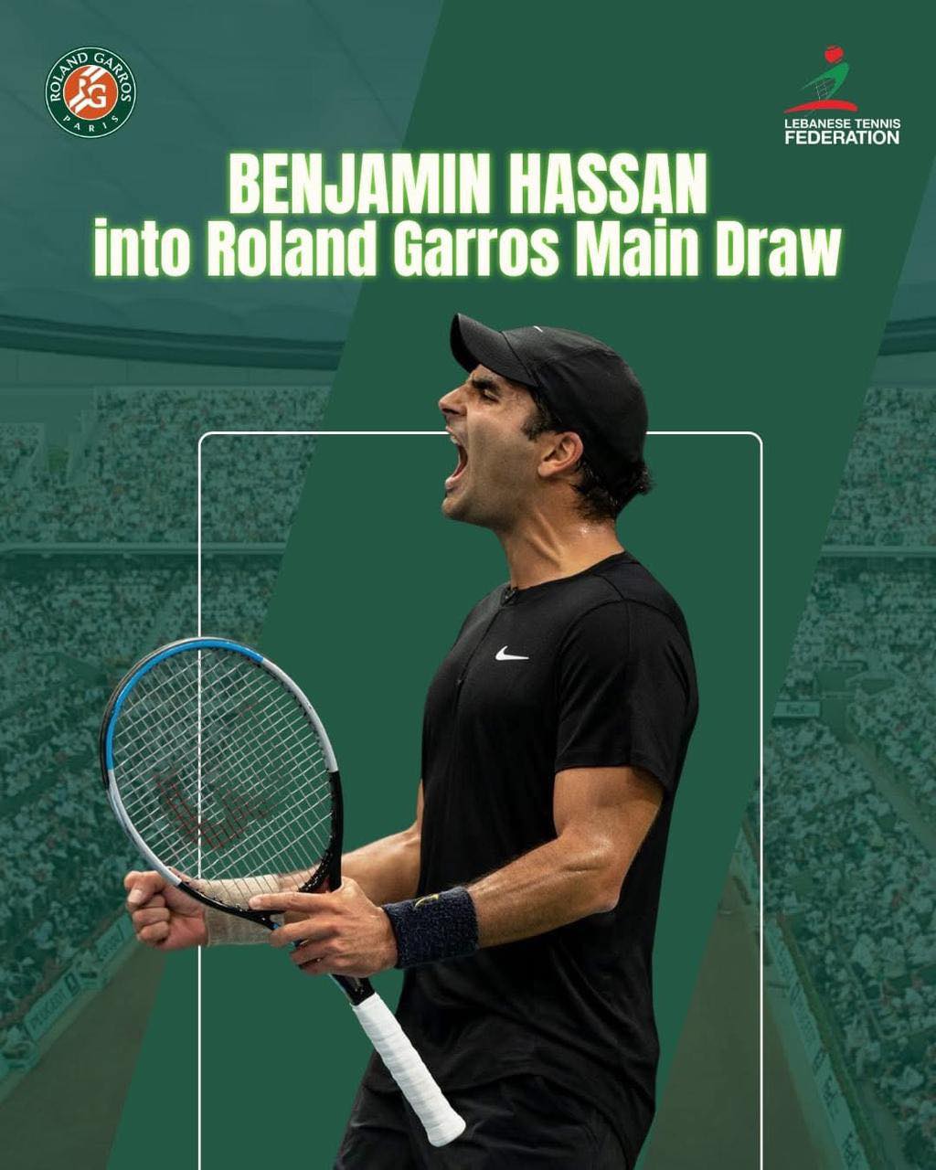 Super1 - اللجنة الأولمبية تهنئ اتحاد التنس واللاعب بنجامن حسن صدر عن ...