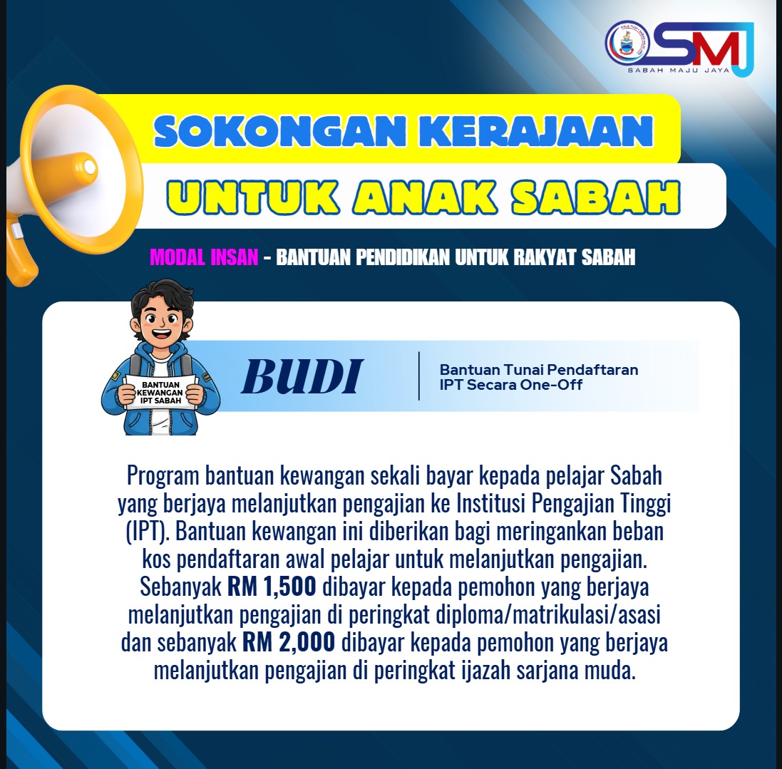 𝐁𝐚𝐧𝐭𝐮𝐚𝐧 𝐊𝐡𝐚𝐬 𝐔𝐧𝐭𝐮𝐤 𝐏𝐞𝐥𝐚𝐣𝐚𝐫... - Sekretariat Sabah Maju Jaya | Facebook