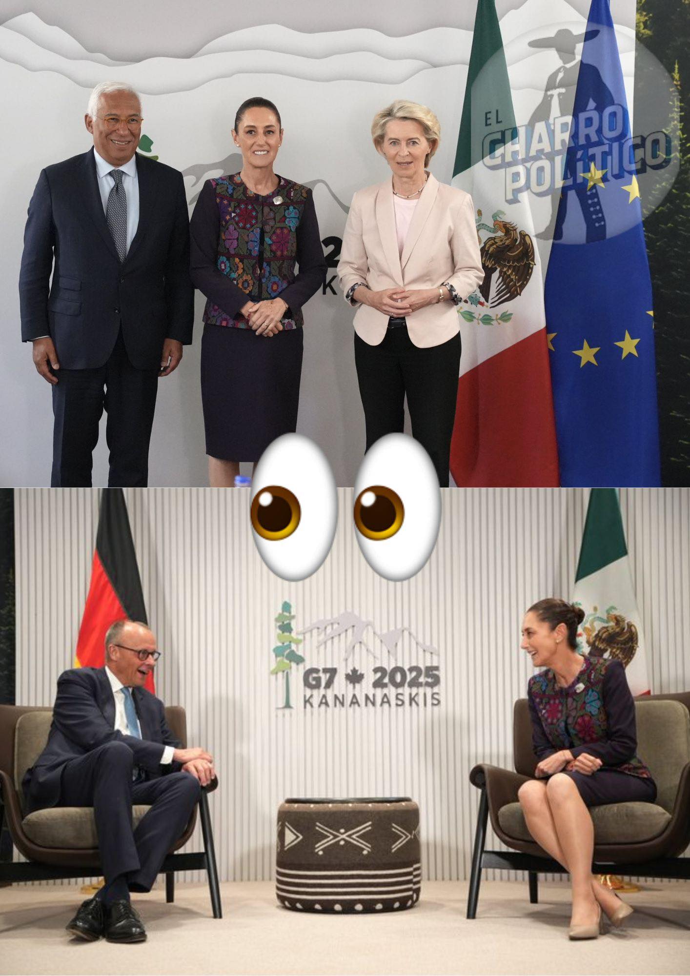 🇲🇽🤝🇪🇺 En el #G7 @Claudiashein sostuvo... - El Charro Político | Facebook
