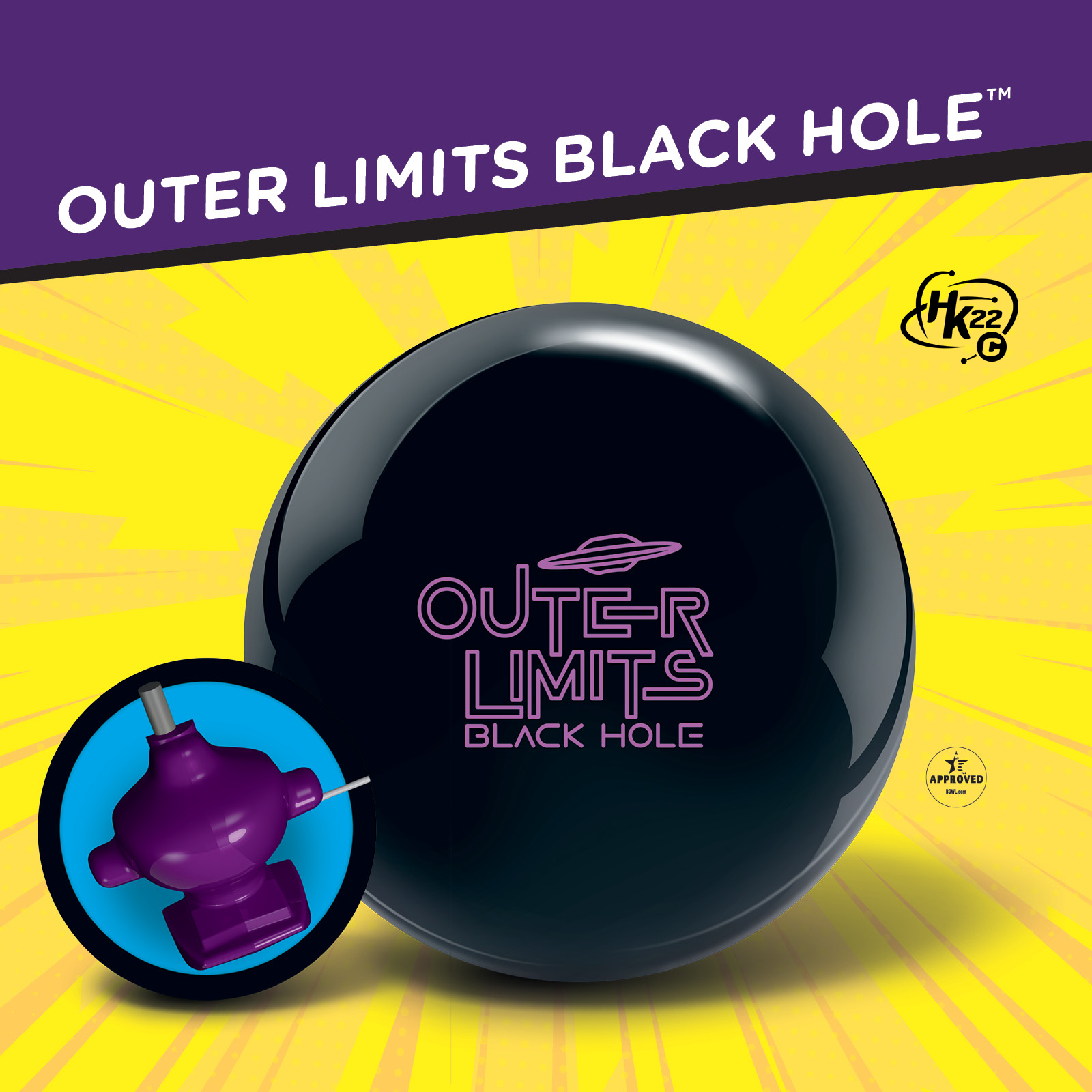 Radical Bowling Technologies' Outer Limits Black Hole ball