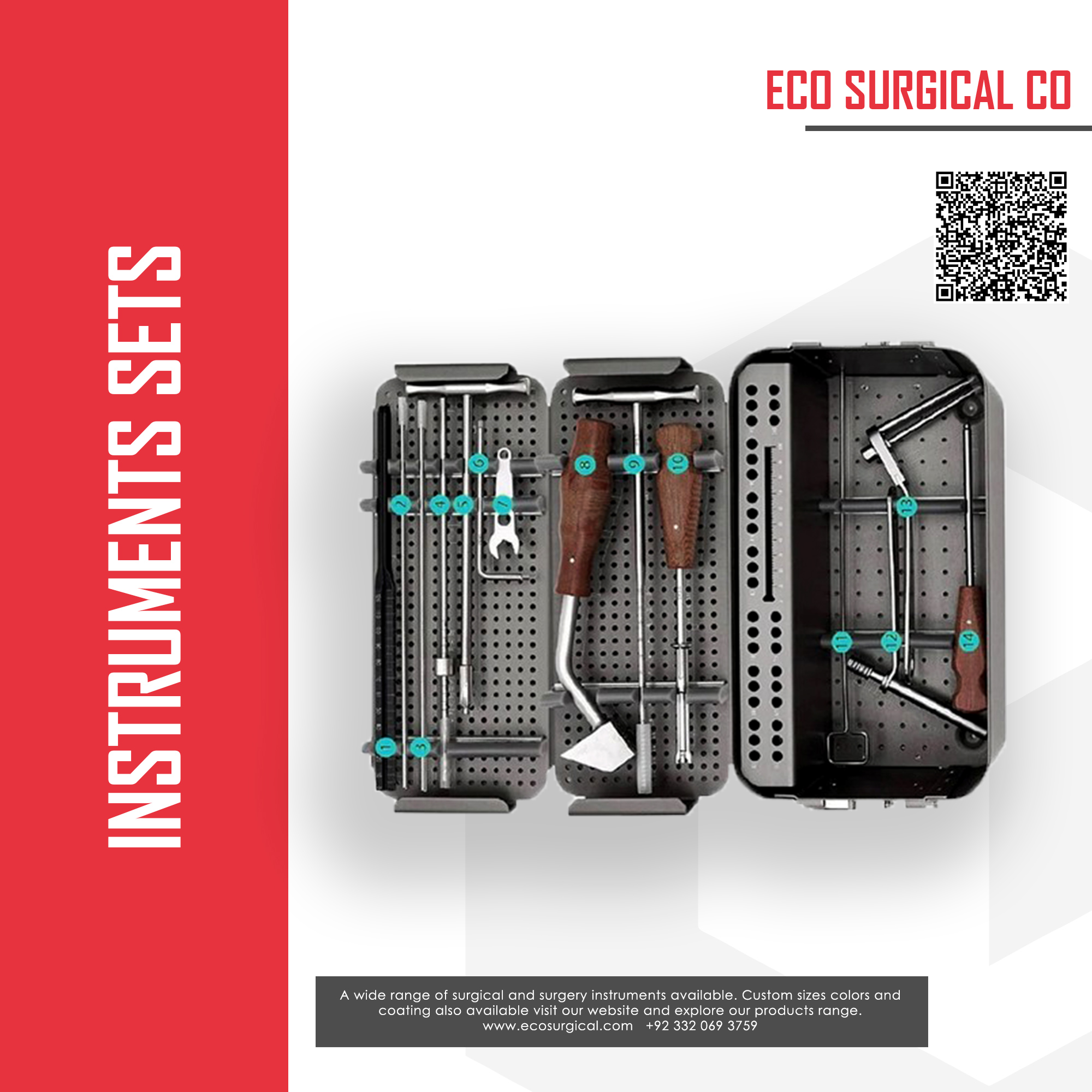 Set D'instruments Chirurgicaux Orthopédiques Pour Chirurgie Endoscopique Biportale UBE - Neuf Stérilisé