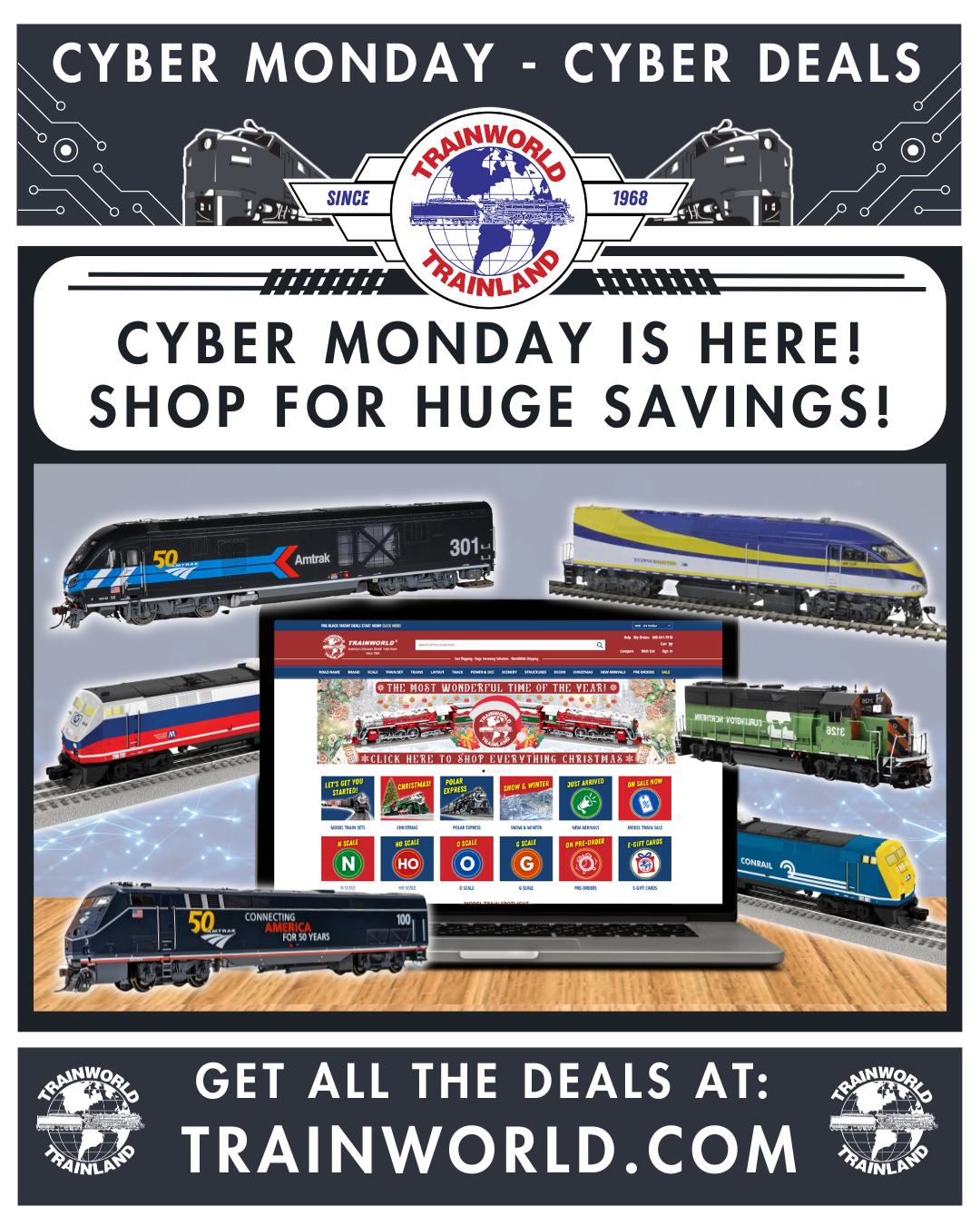 TrainWorld.com - Cyber Monday - Cyber Deals! 🚨 Shop for HUGE savings! 🚂 ...