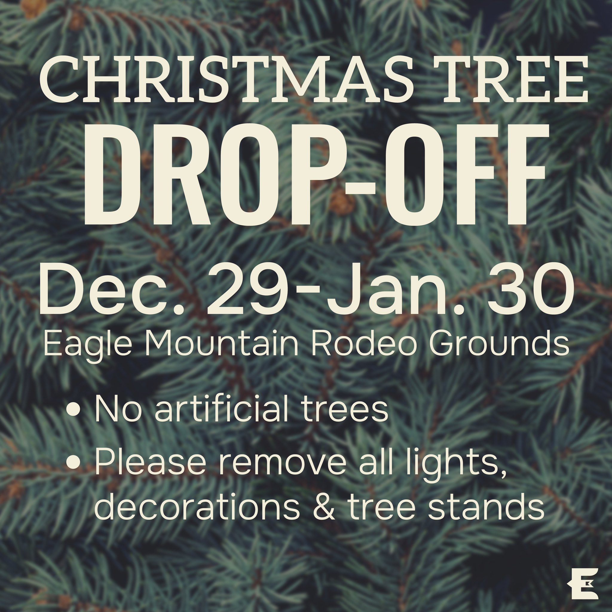 Eagle - Eagle Mountain residents can drop off their real Christmas ...