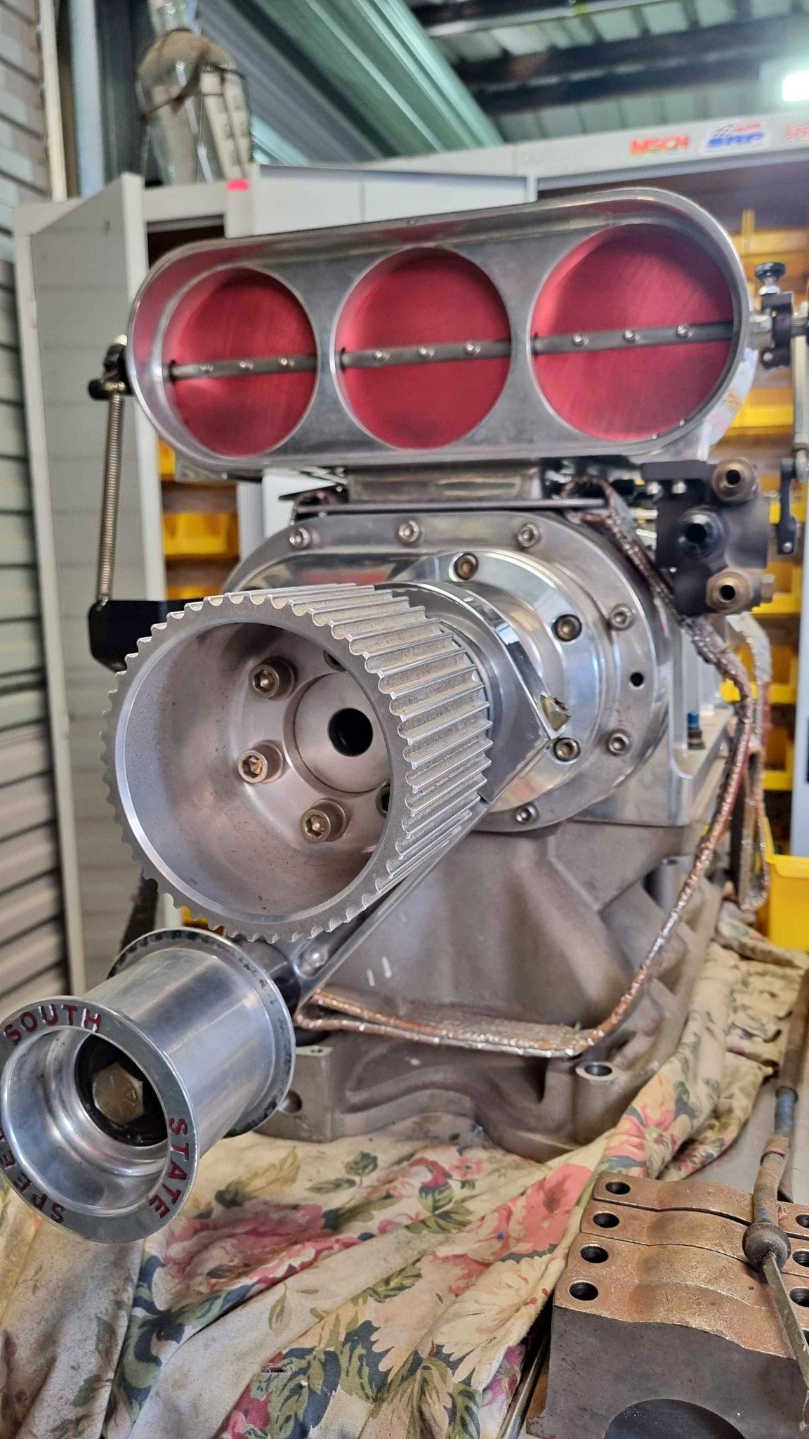 Supercharger 871 big block ford The blowershop race blower enderly bird ...