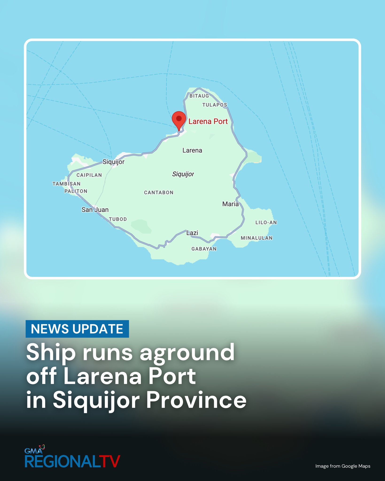 GMA - NEWS UPDATE: A passenger vessel ran aground while heading for the ...
